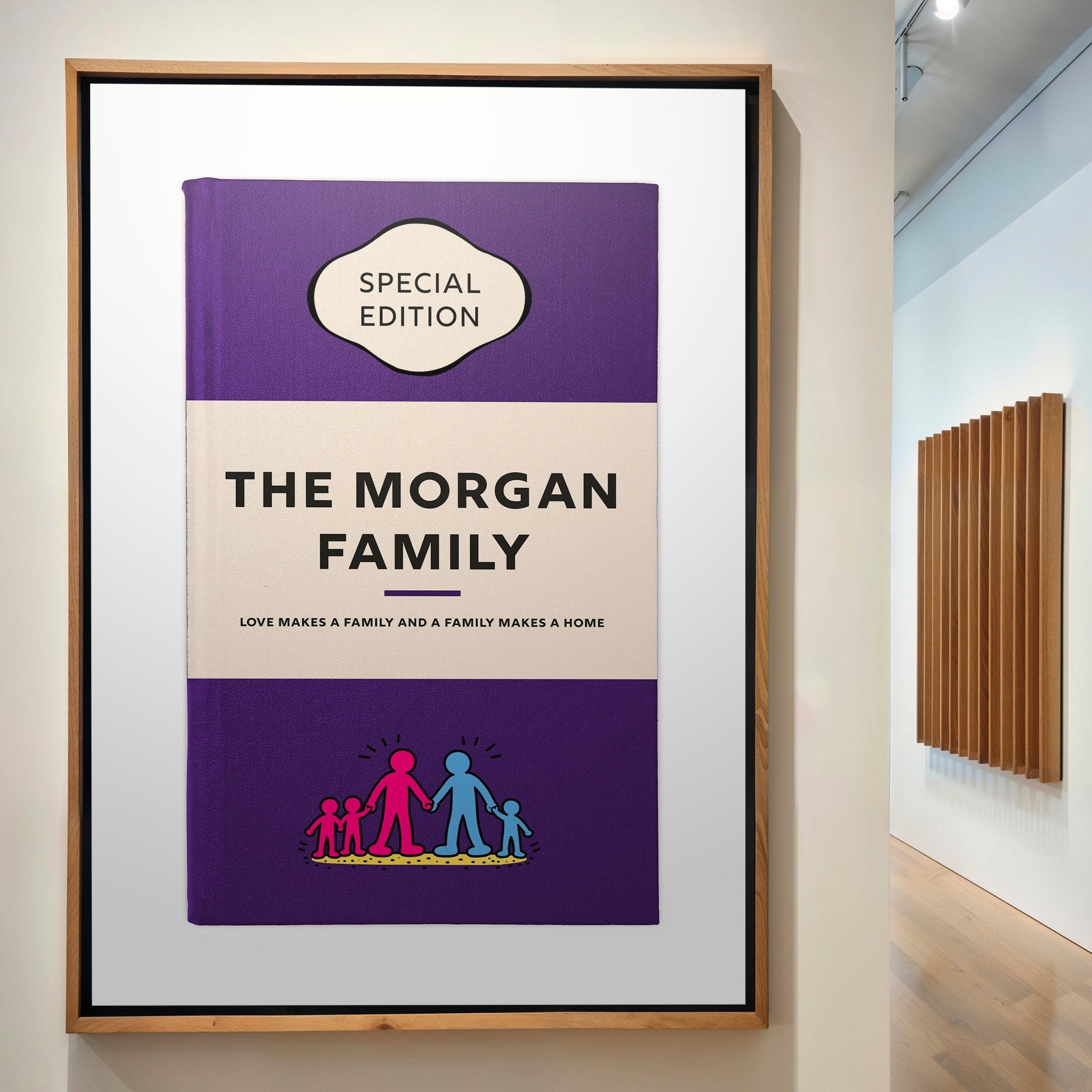 Personalised Book Cover Art Print (Family Pop Art Edition) - Magic Posters