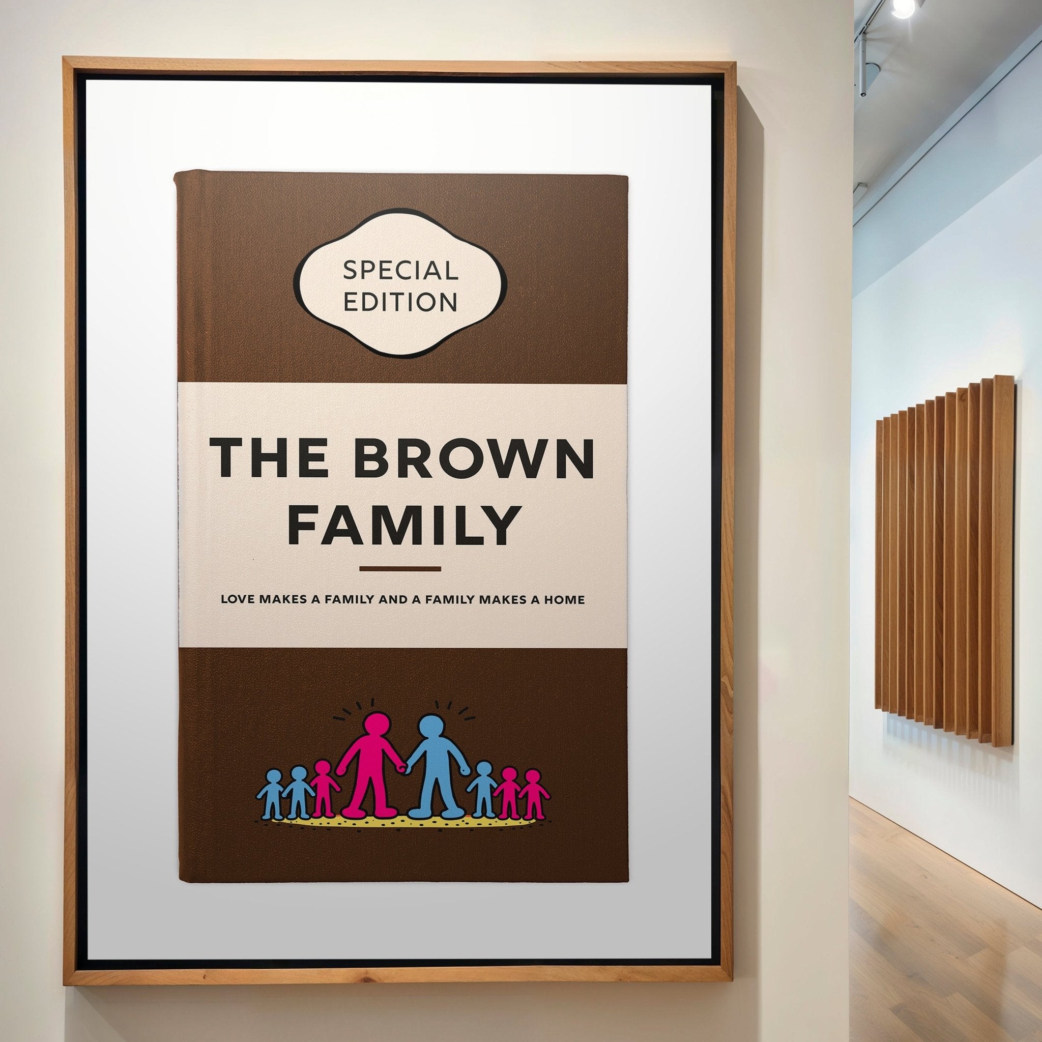 Personalised Book Cover Art Print (Family Pop Art Edition) - Magic Posters