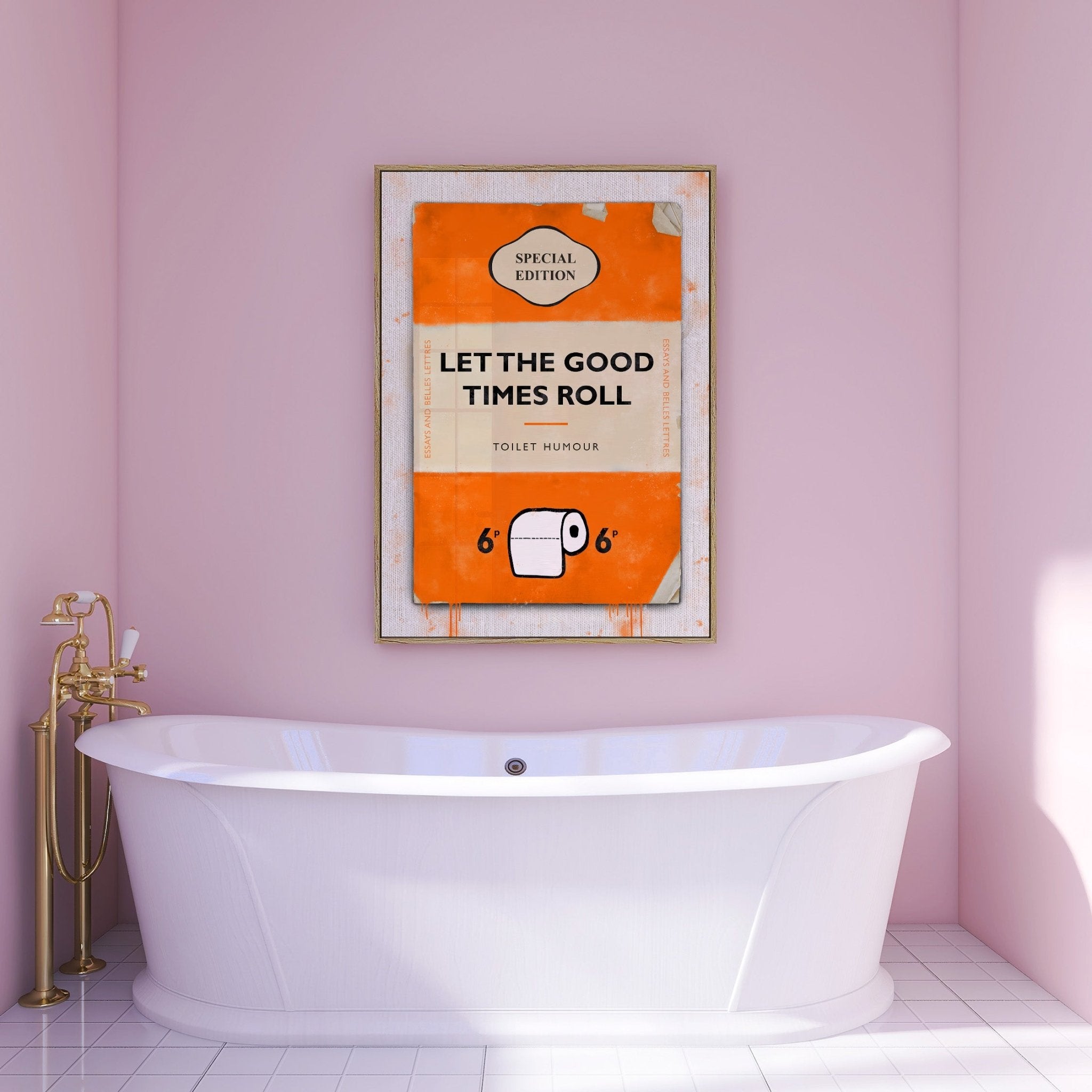 Personalised Book Cover Art Print (New Orange) - Magic Posters