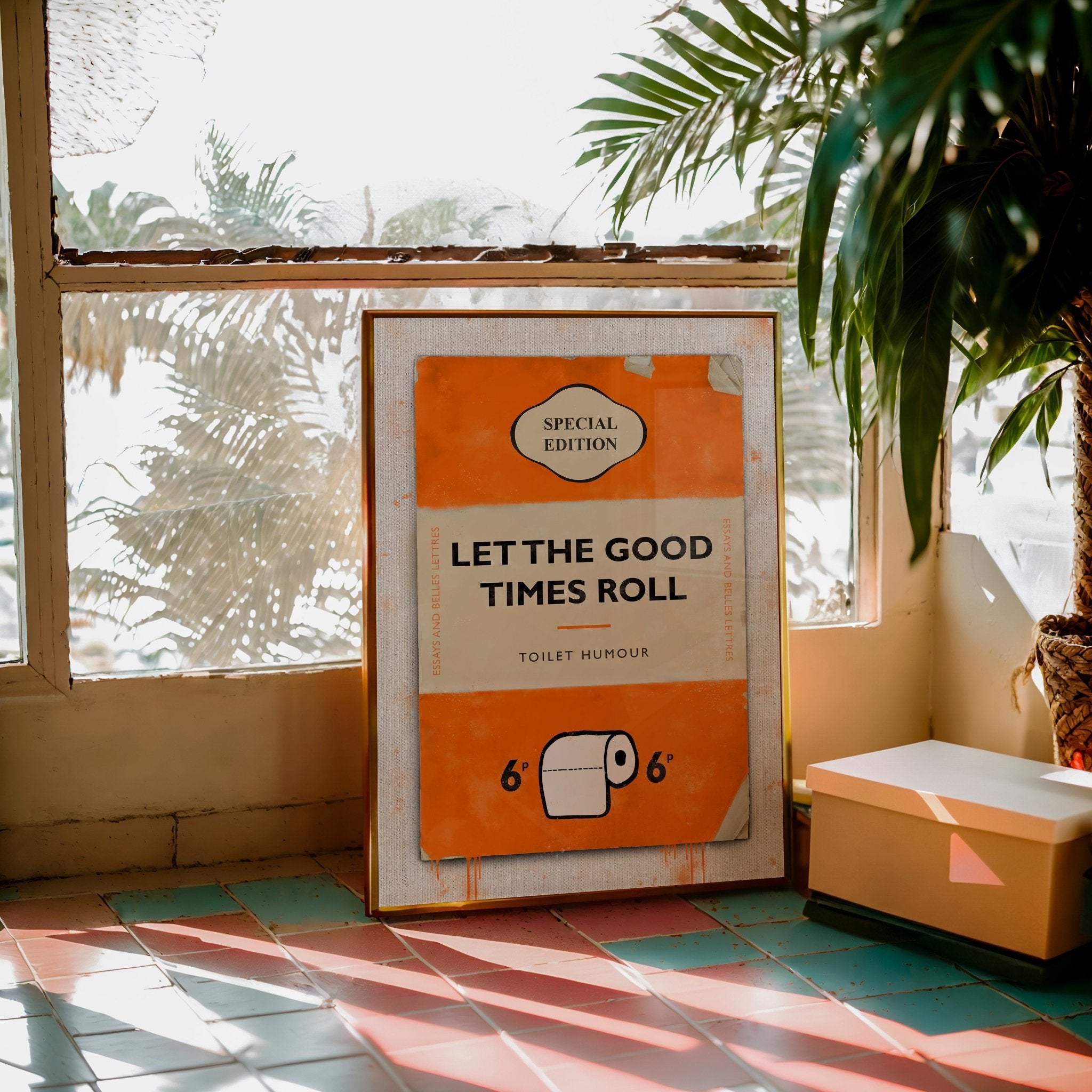 Personalised Book Cover Art Print (New Orange) - Magic Posters