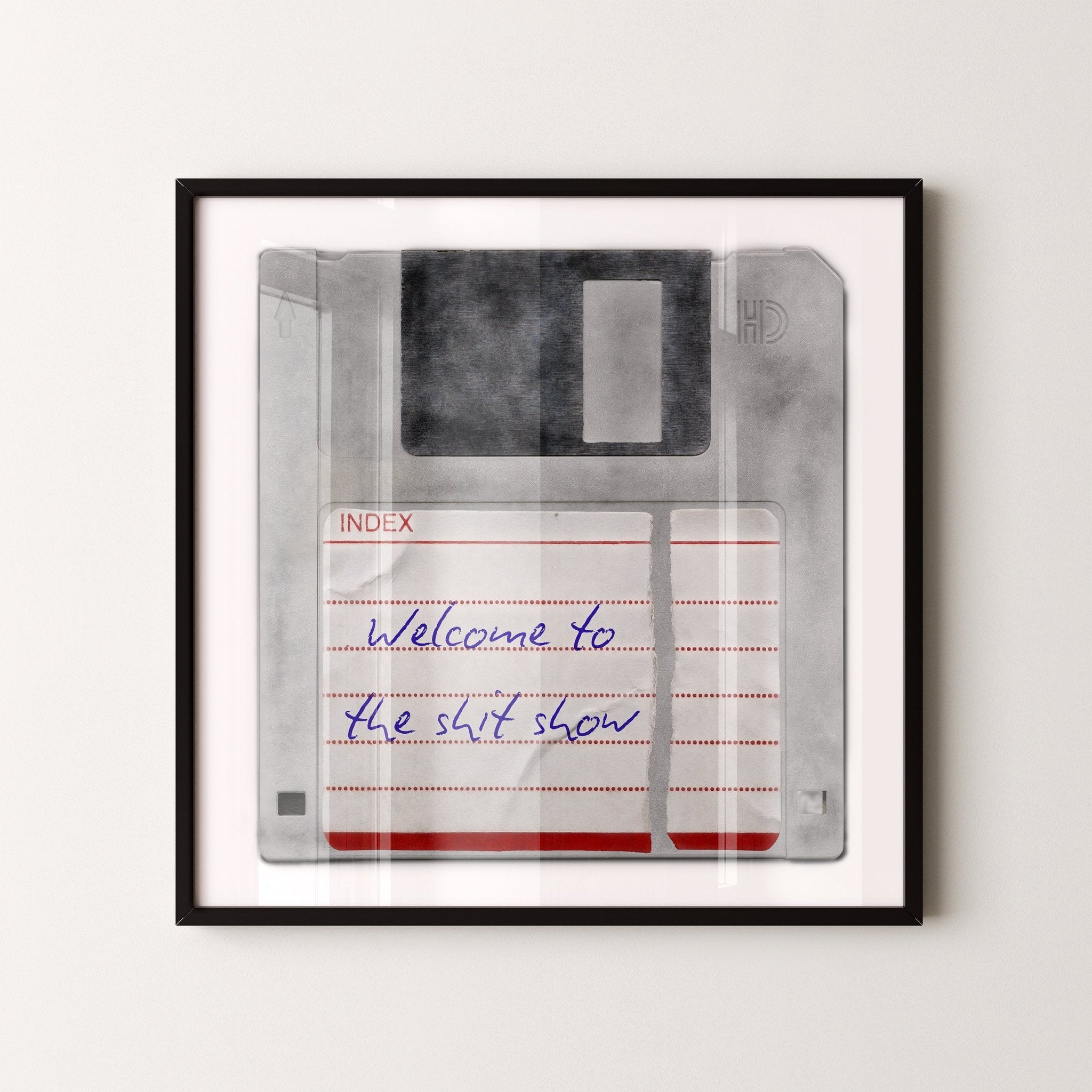 Personalised Floppy Disk Pop Art Print - Magic Posters