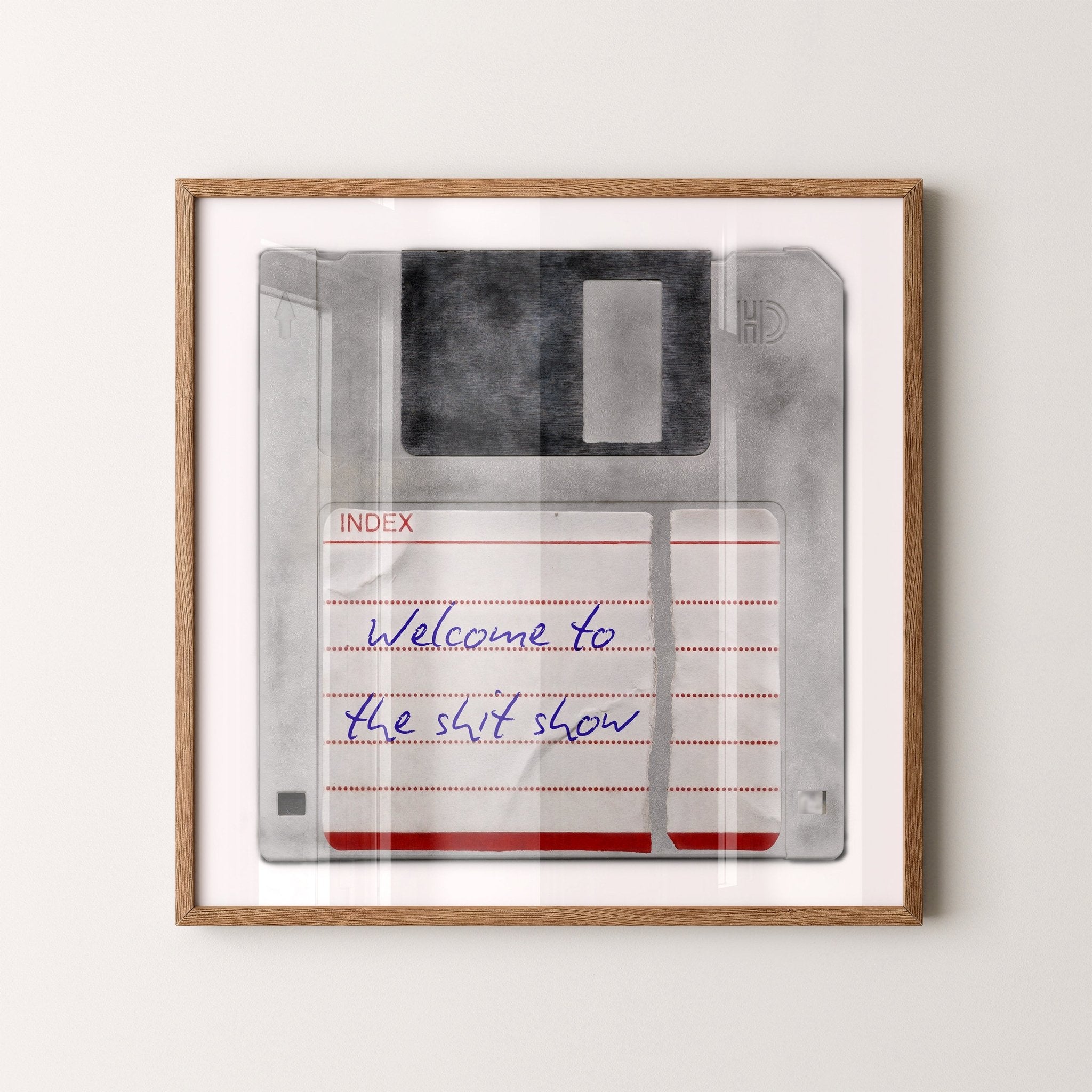Personalised Floppy Disk Pop Art Print - Magic Posters