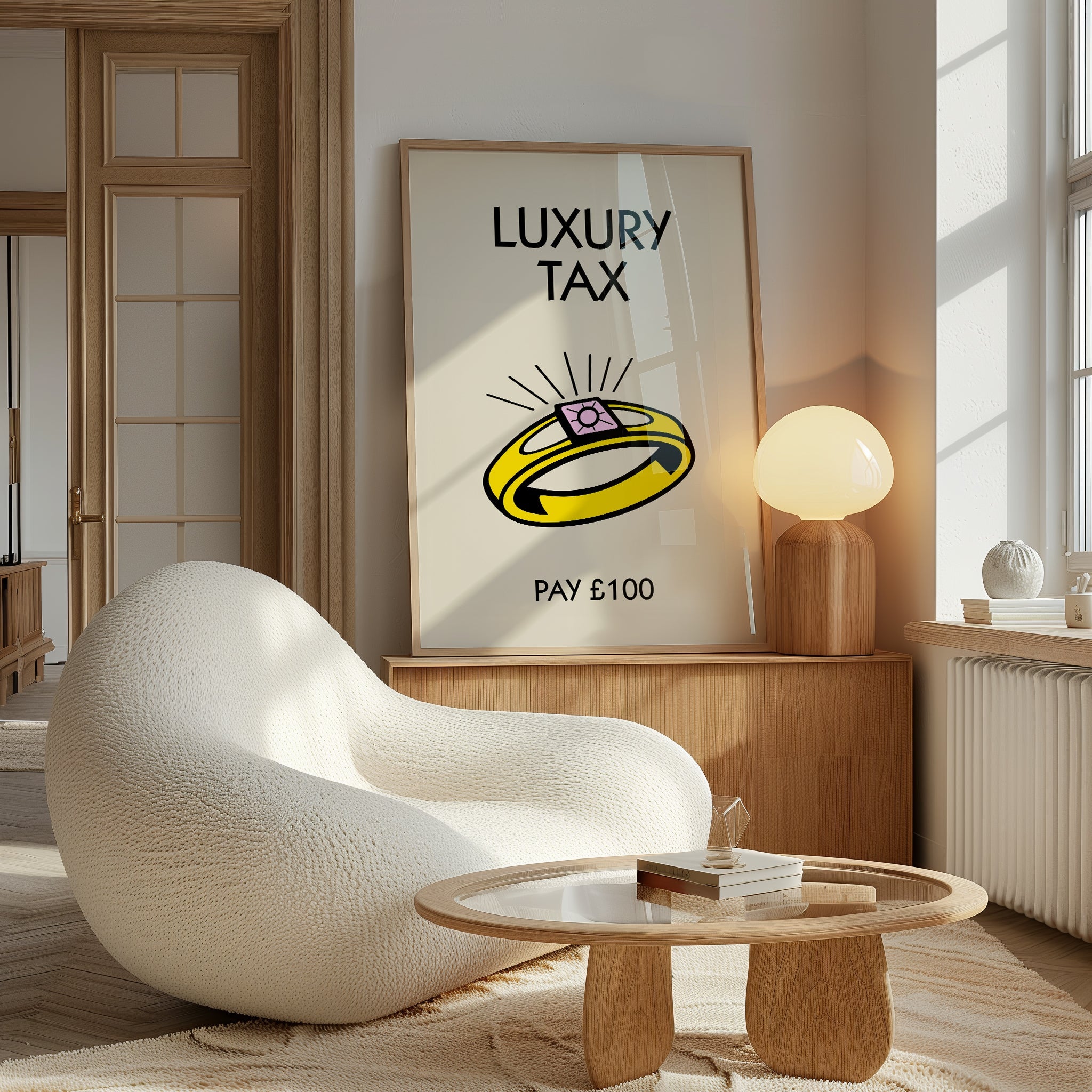 Personalised Game Board Prints (Cream) - Magic Posters