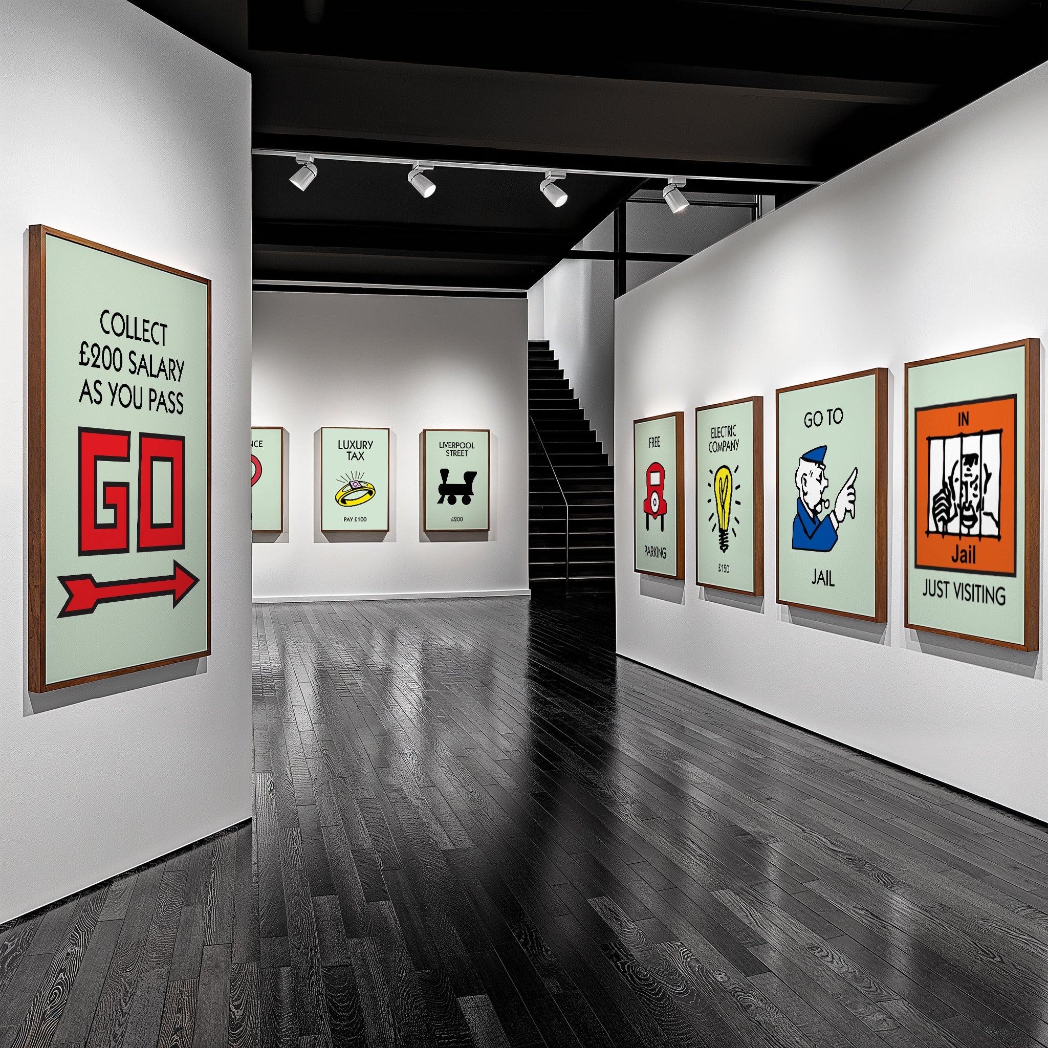 Personalised Game Board Prints (Light Green) - Magic Posters