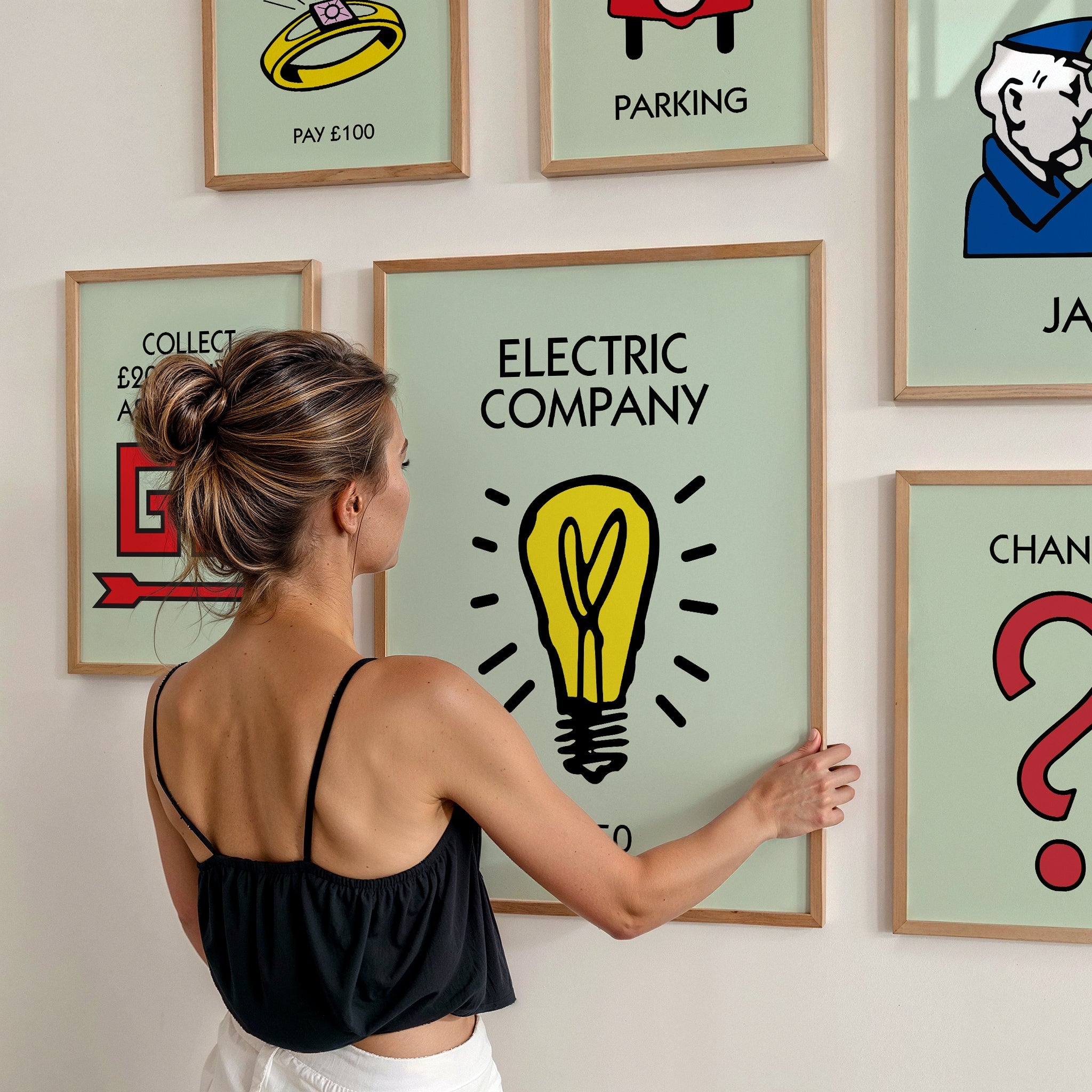 Personalised Game Board Prints (Light Green) - Magic Posters