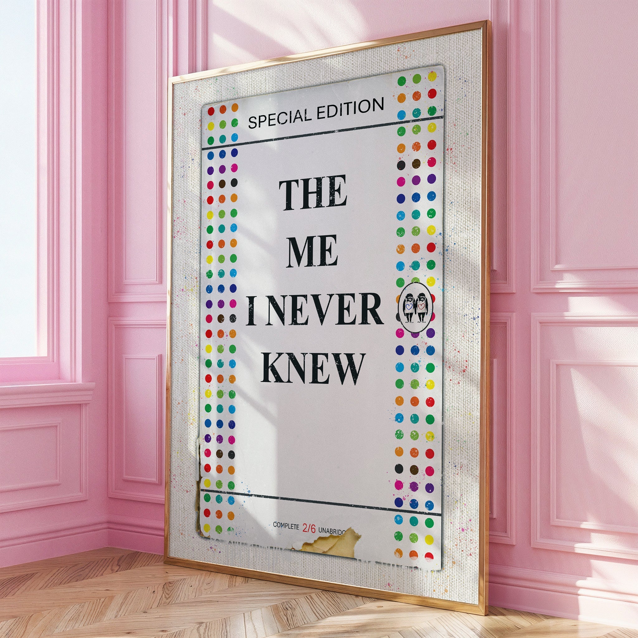 Personalised Multi Colour Spots Book Cover Art Print - Magic Posters