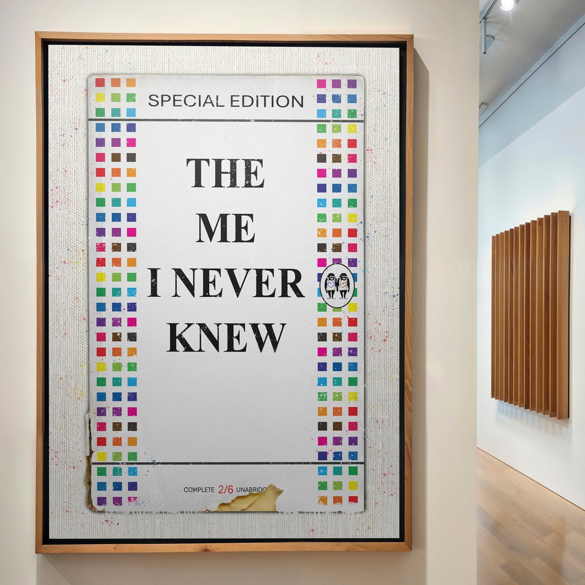 Personalised Multi Colour Squares Book Cover Art Print - Magic Posters