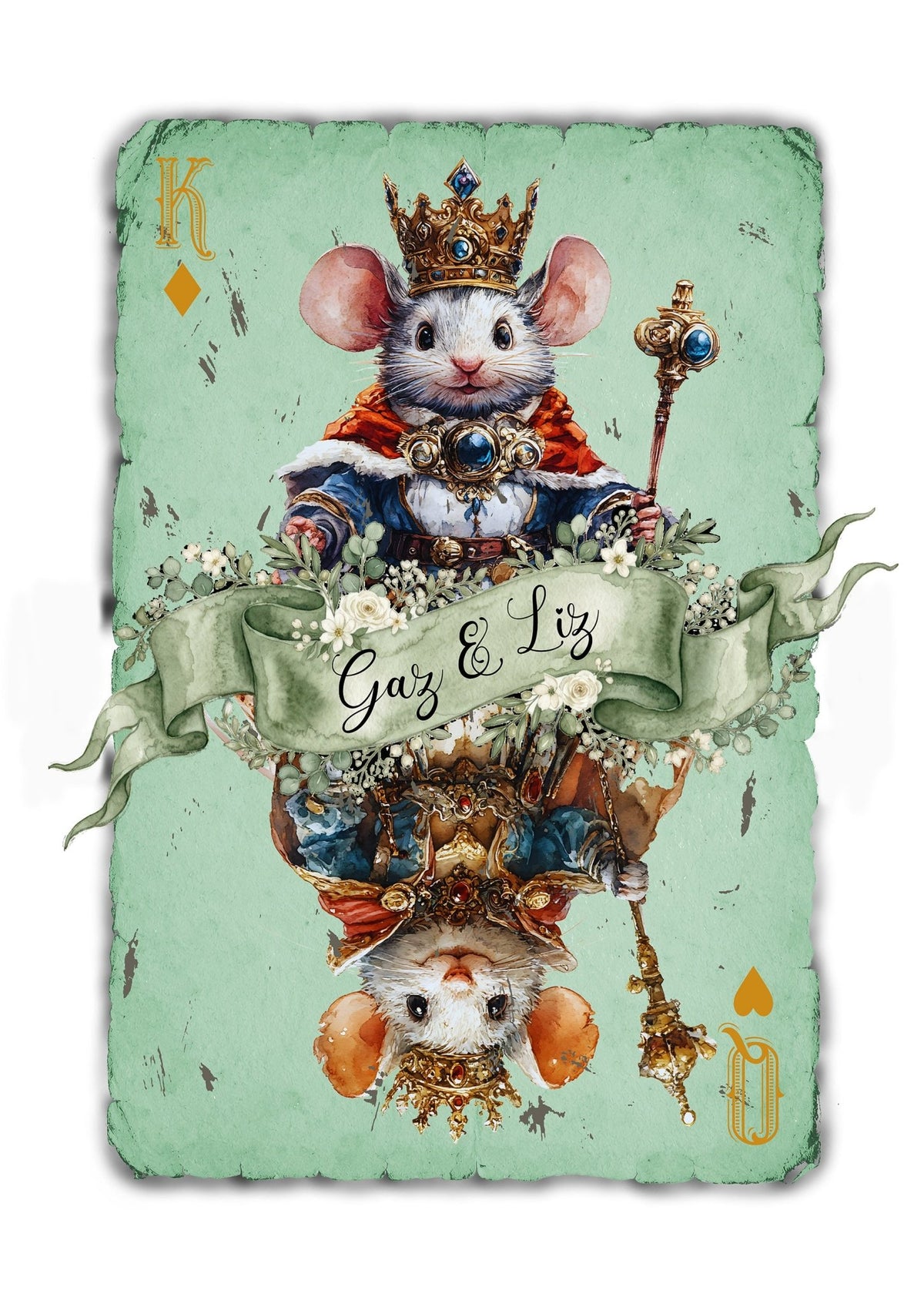 Personalised Playing Card Print
