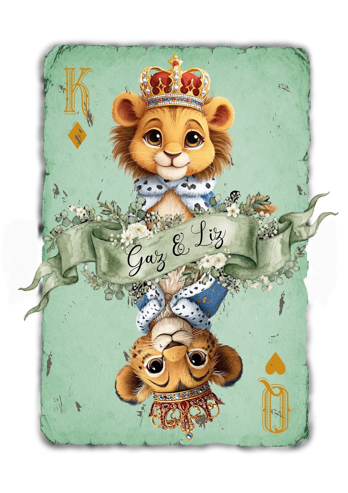 Personalised Playing Card Print