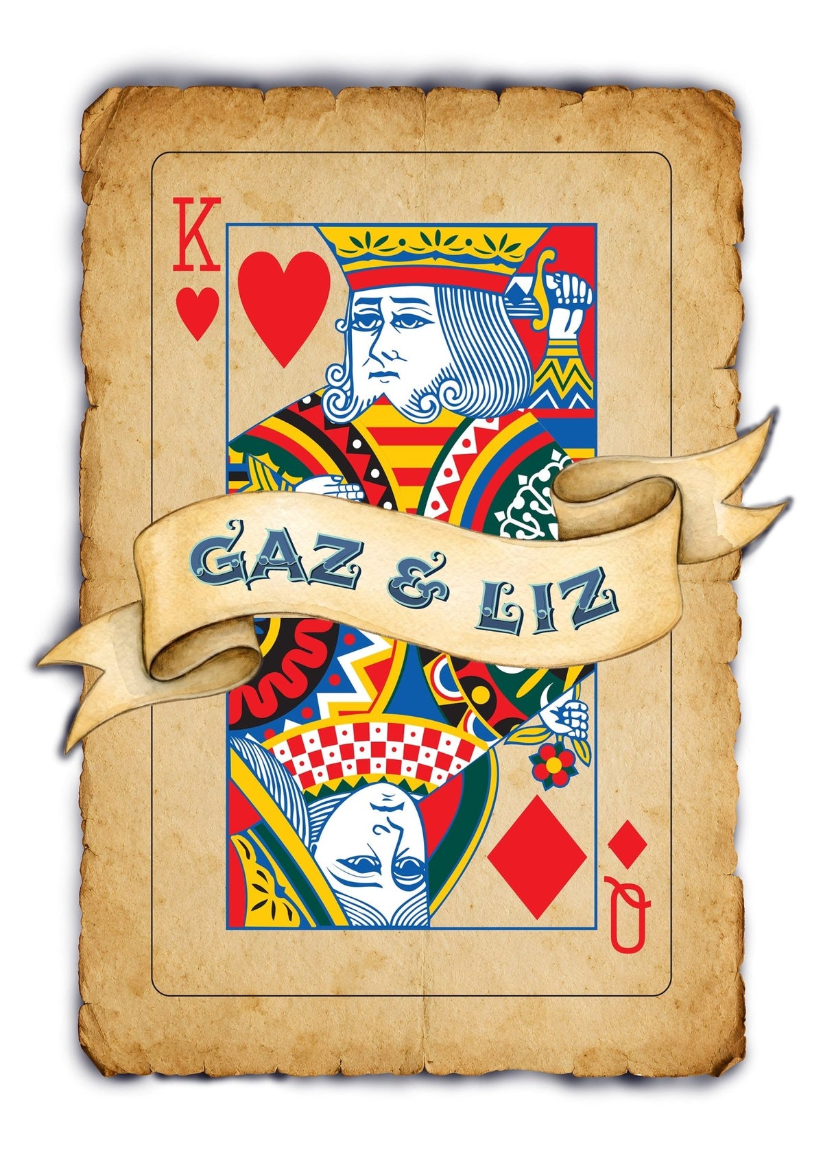 Personalised Playing Card Print