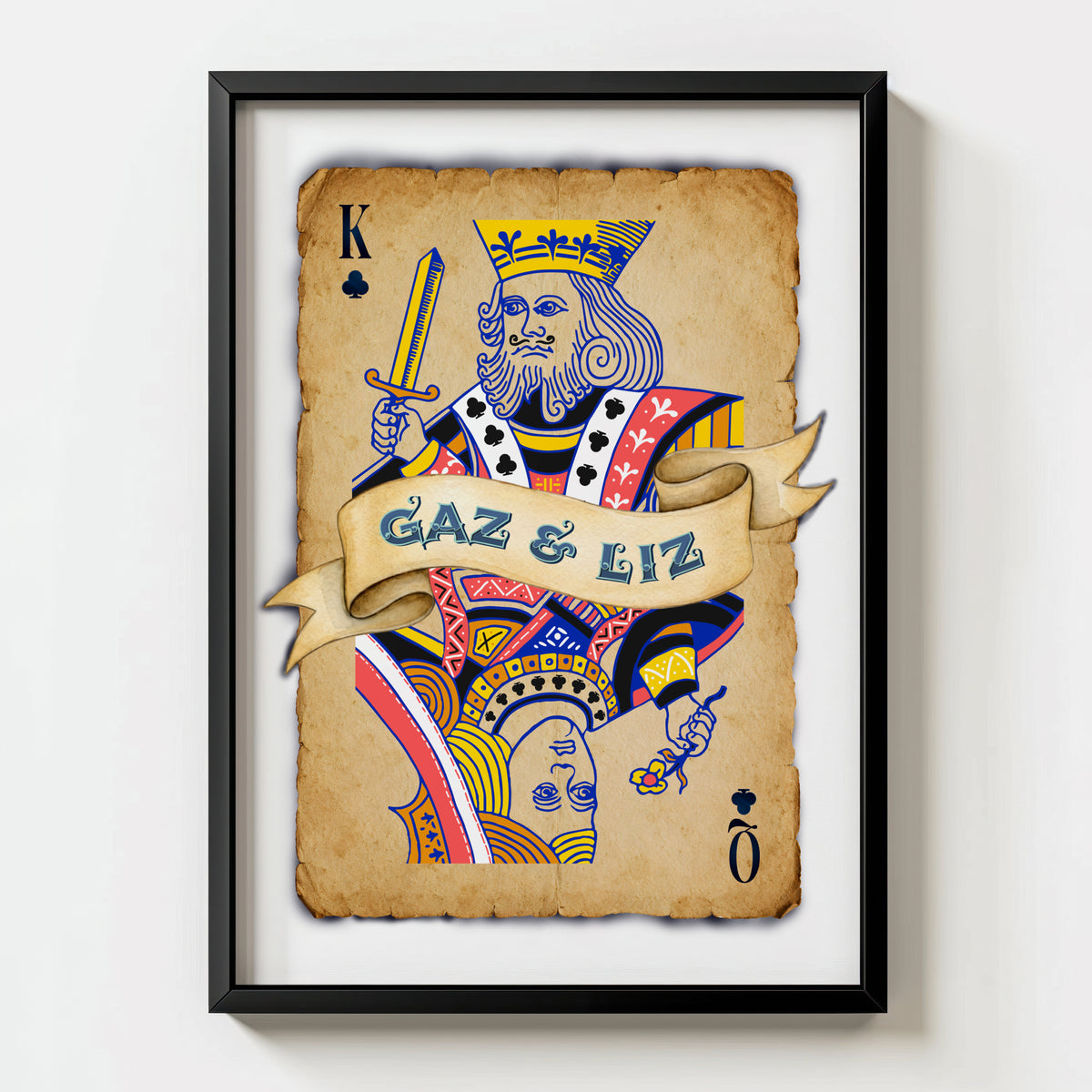 Personalised Playing Card Print - Card 1 - Magic Posters
