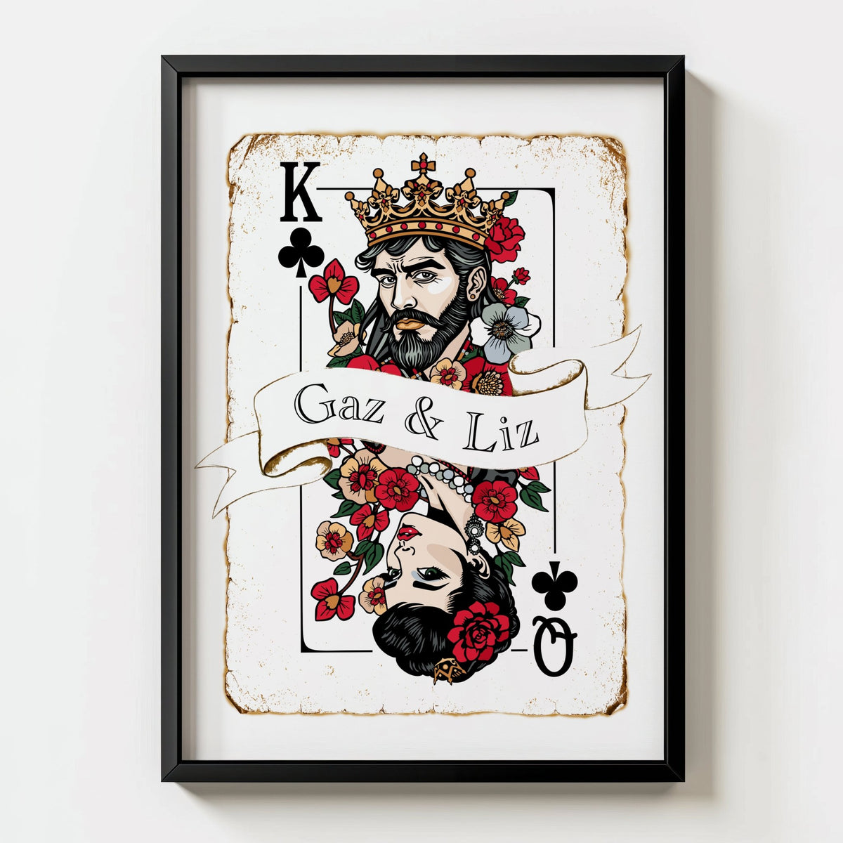 Personalised Playing Card Print - Card 4 - Magic Posters