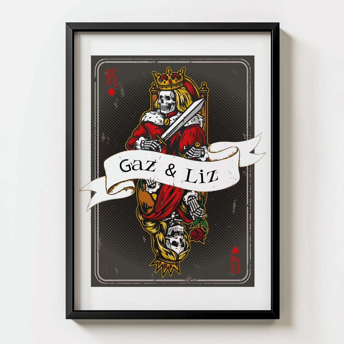 Personalised Playing Card Print - Card 5 - Magic Posters