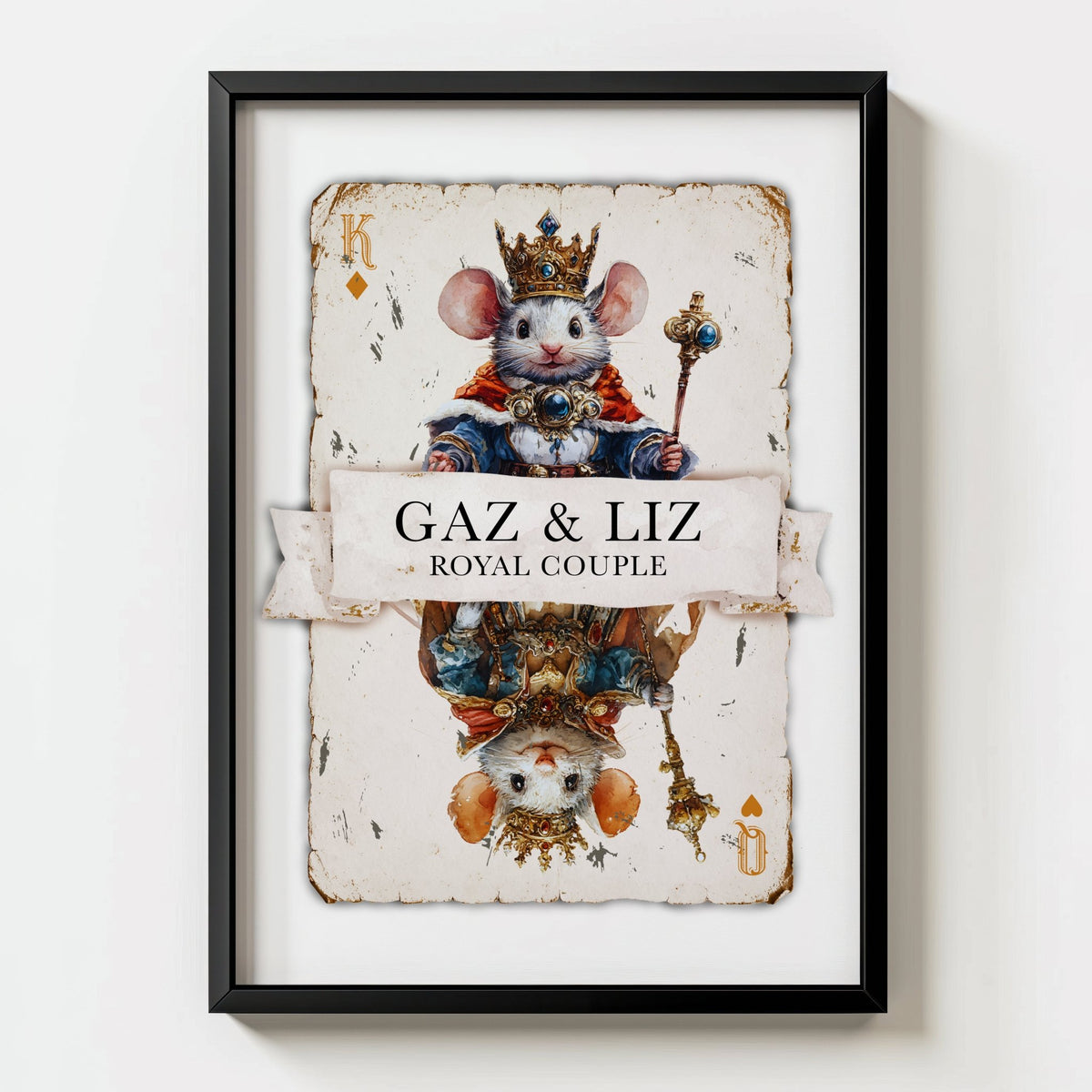 Personalised Playing Card Print - Card 7 - Magic Posters