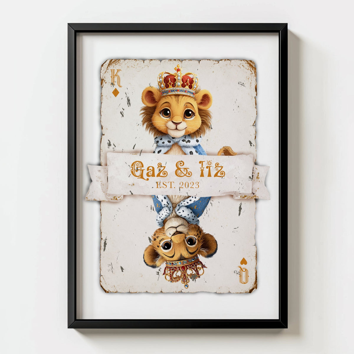 Personalised Playing Card Print - Card 8 - Magic Posters