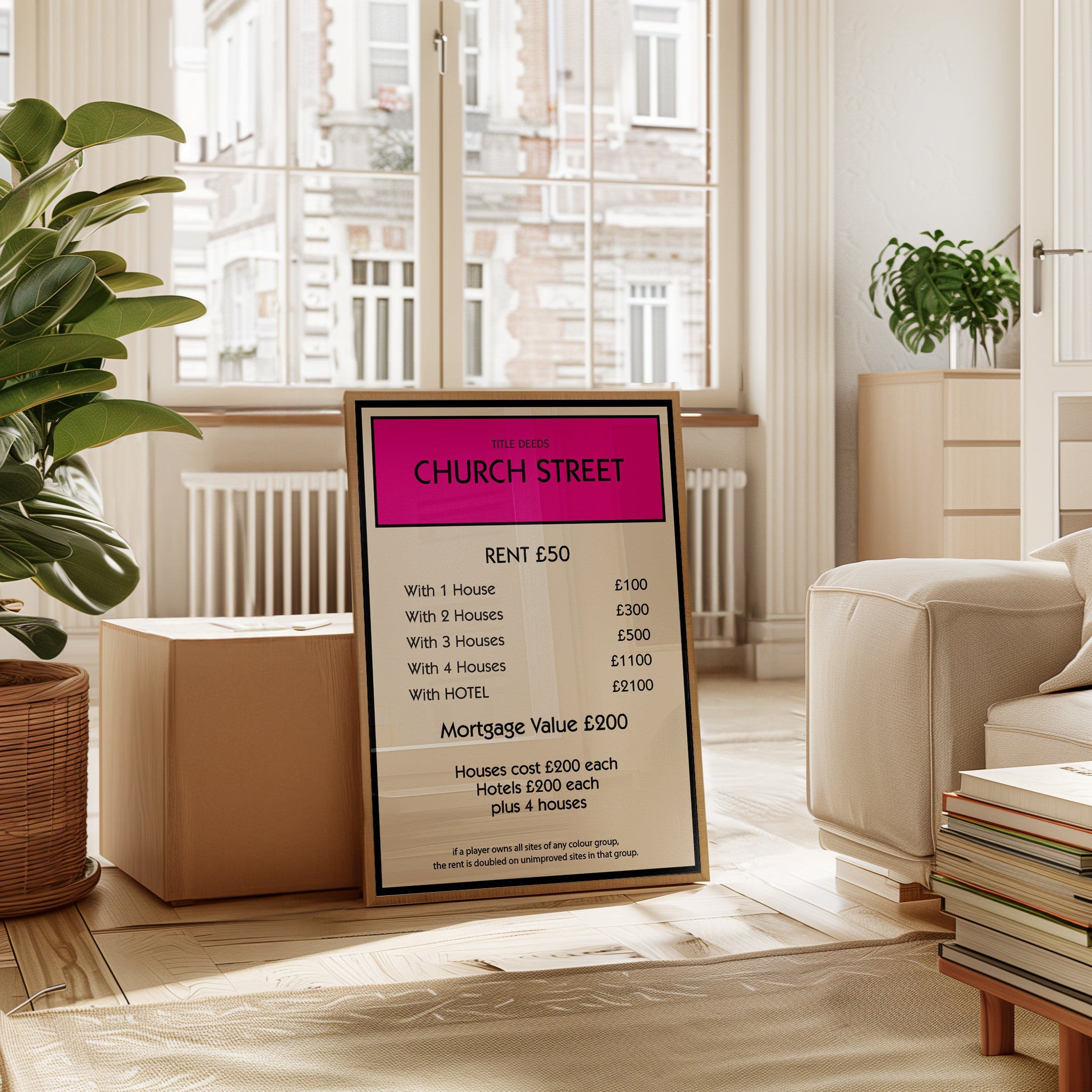 Personalised Property Card Print - Magic Posters