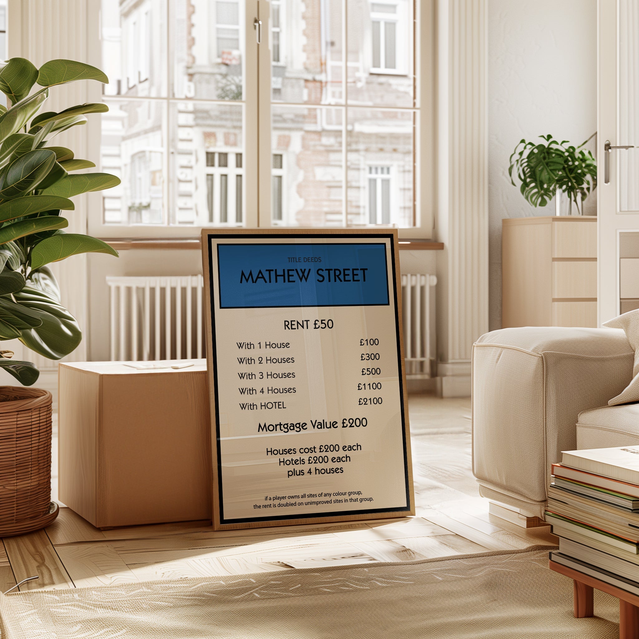 Personalised Property Card Print - Magic Posters