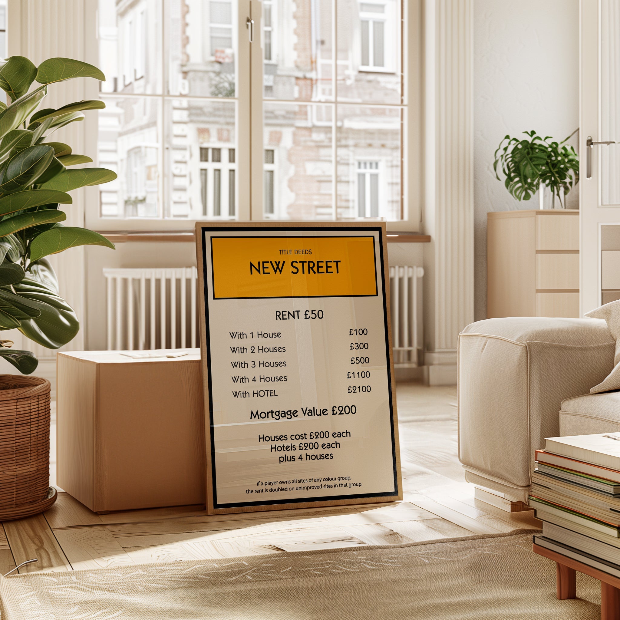 Personalised Property Card Print - Magic Posters