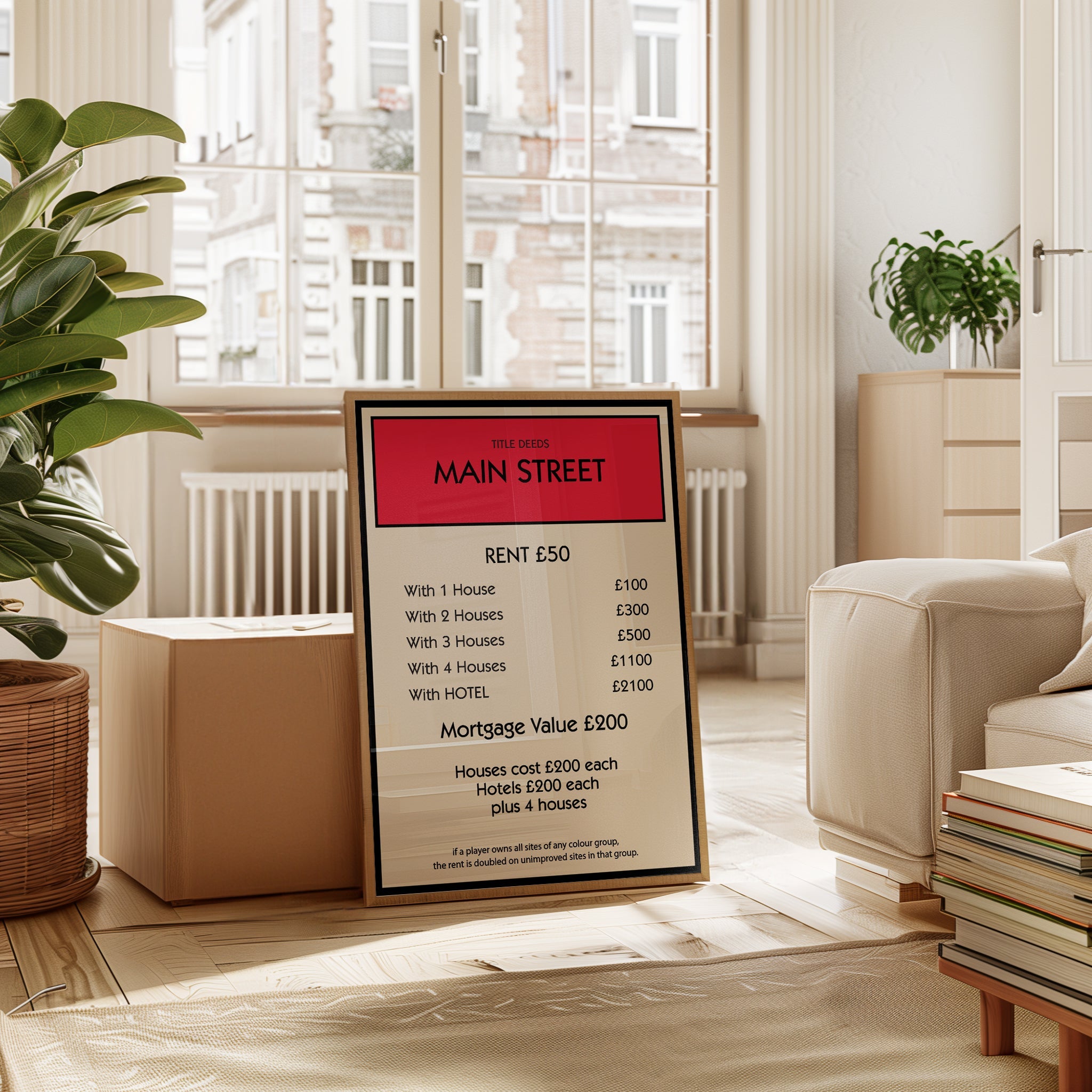 Personalised Property Card Print - Magic Posters