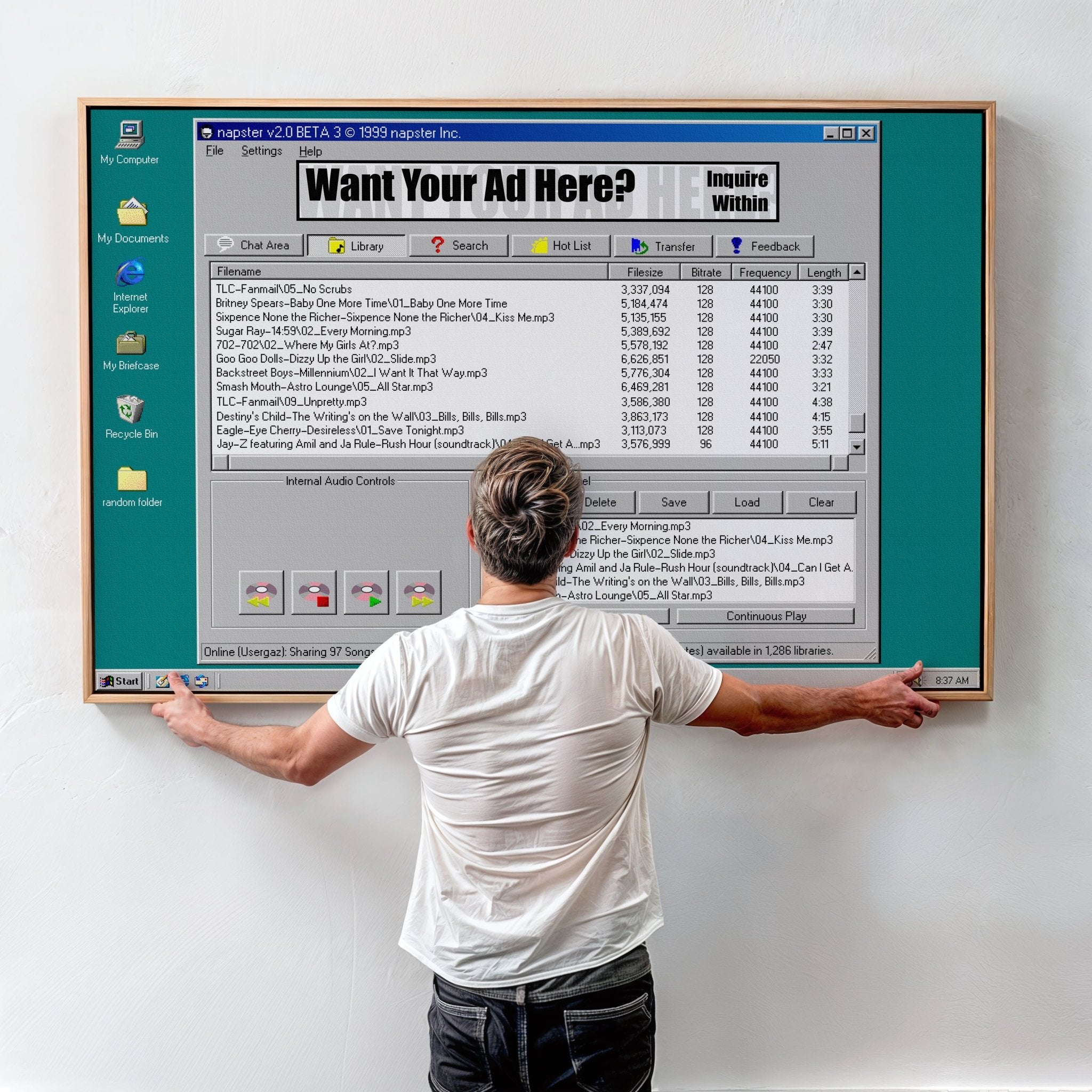 Personalised Retro Mp3 Downloads Print - Magic Posters