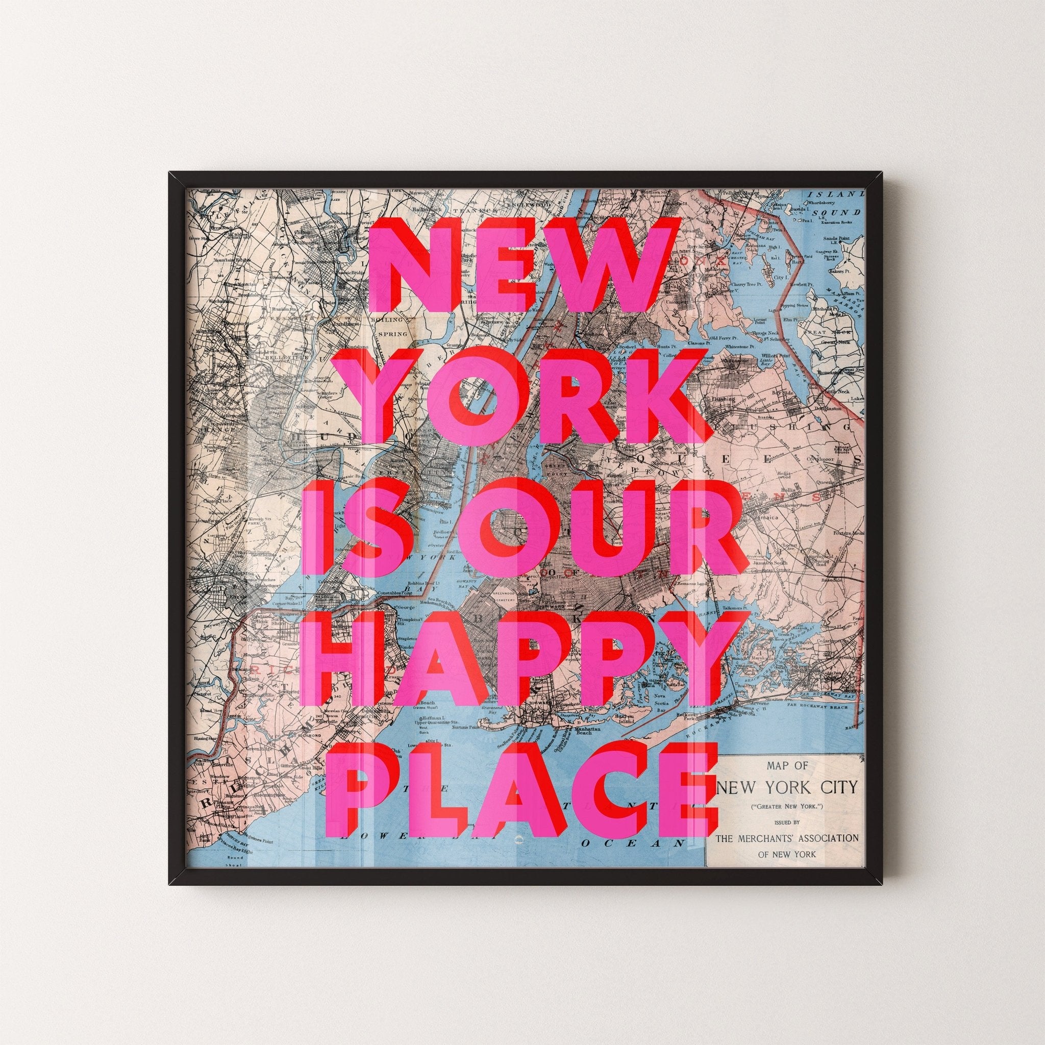 Personalised Retro Pop Art Map Print (Any Location) - Magic Posters