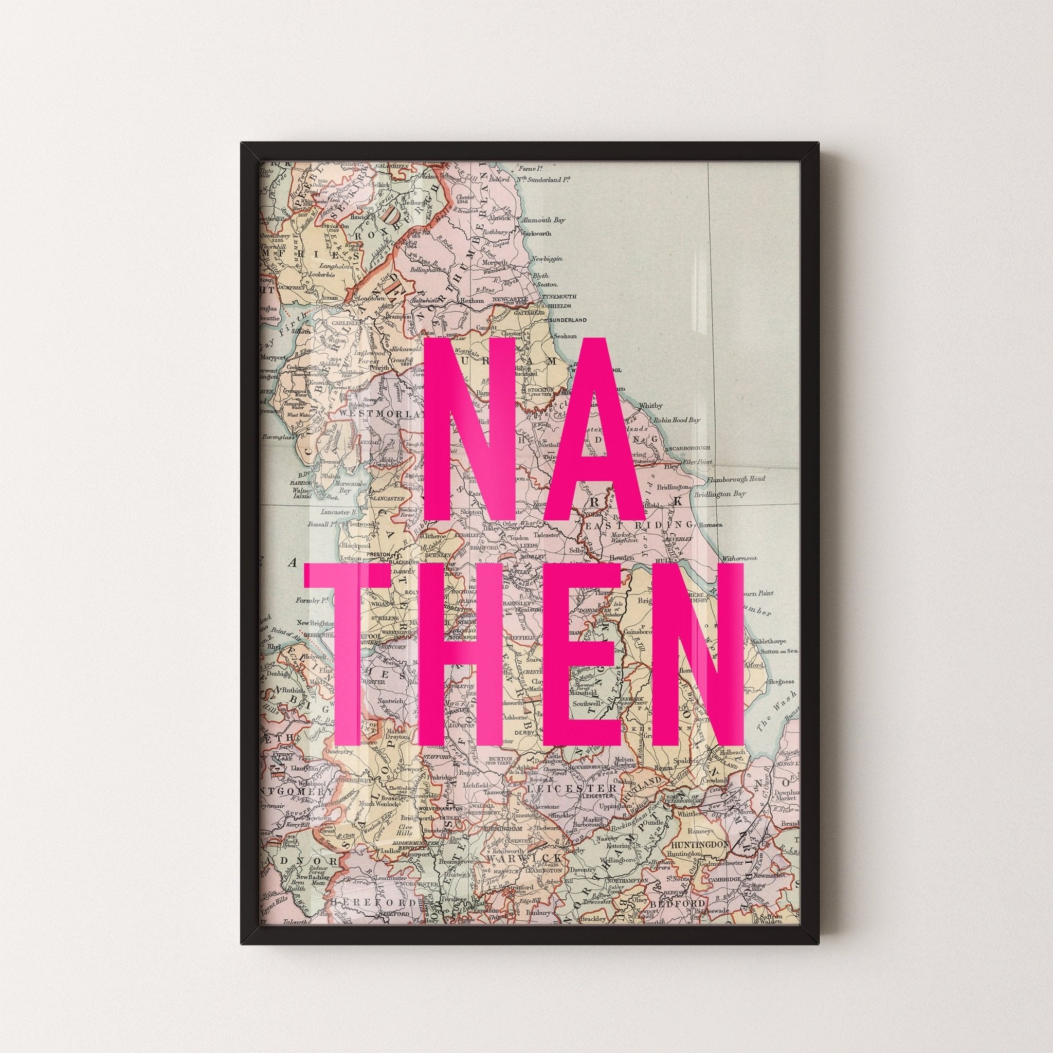 Personalised Retro Pop Art Map Print - New this week! - Magic Posters
