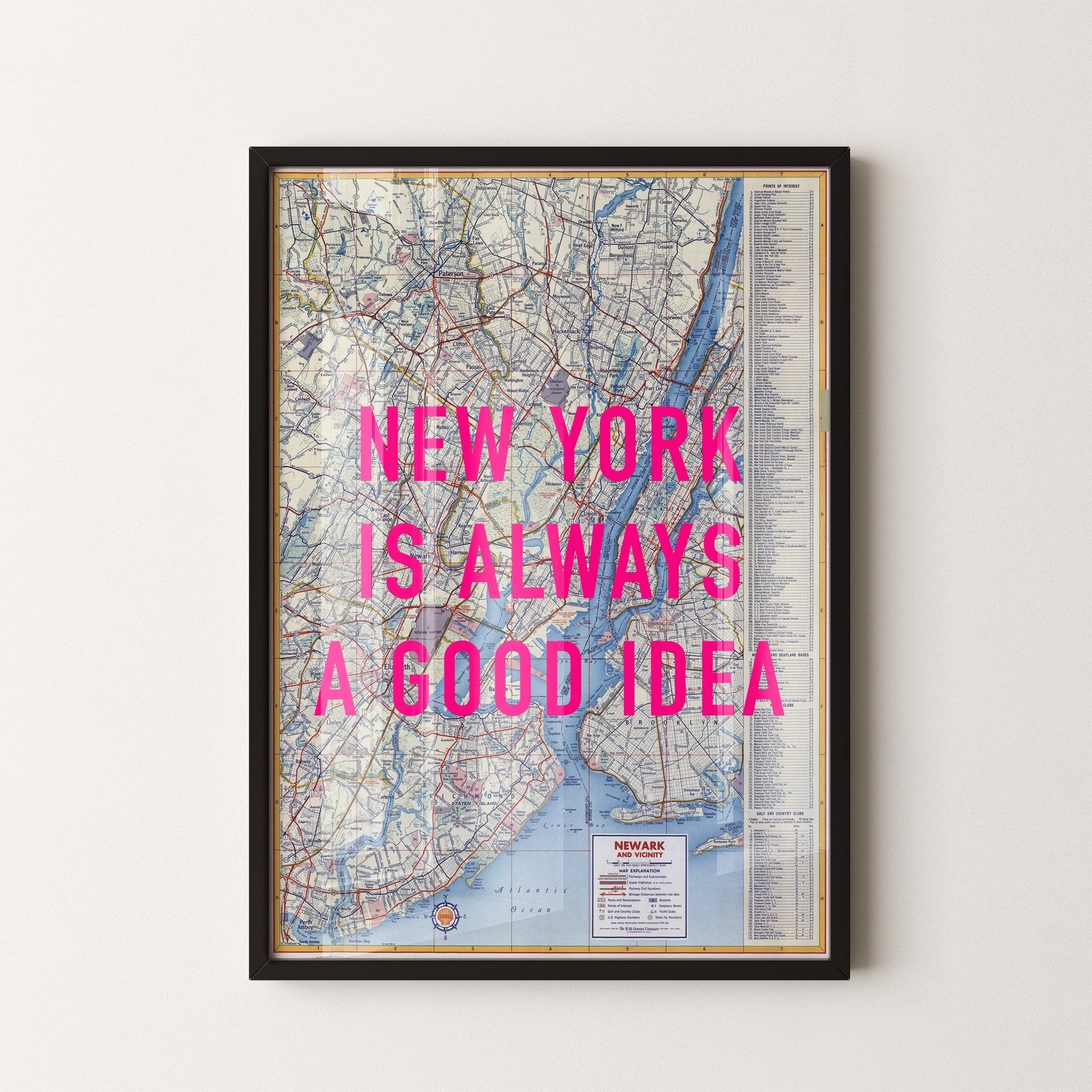Personalised Retro Pop Art Map Print (Any Location) - Magic Posters
