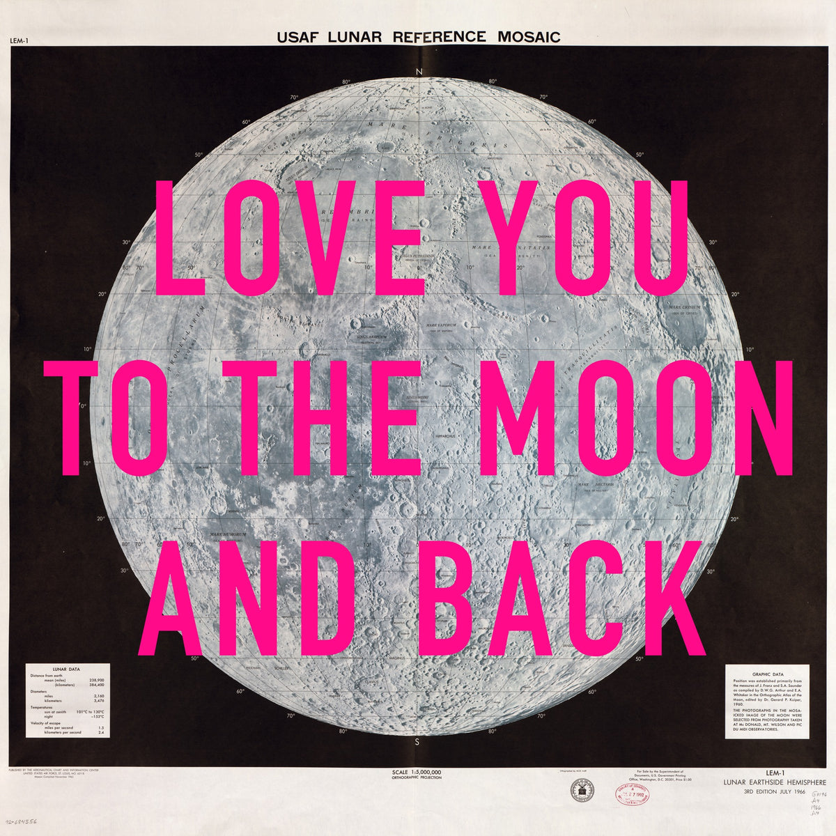 Personalised Retro Pop Art Moon Print