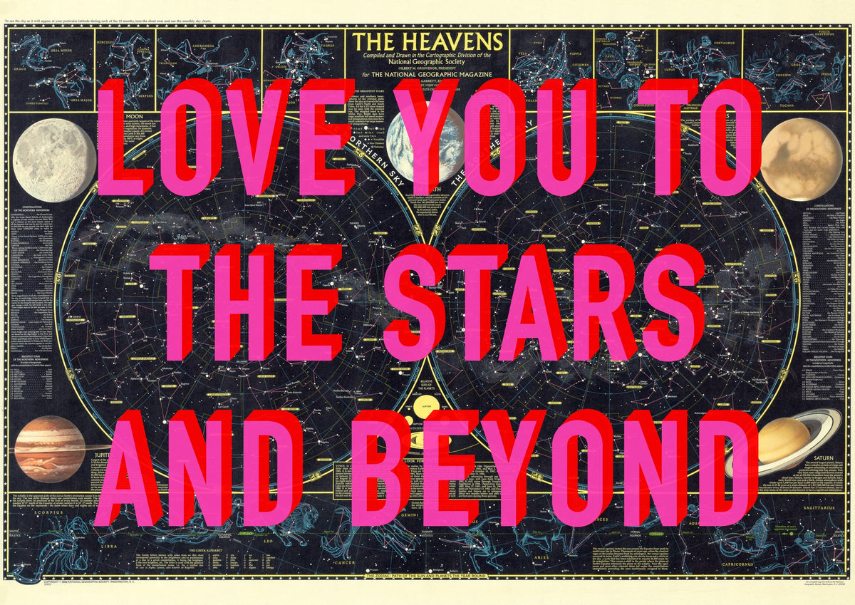 Personalised Retro Pop Art Stars Print