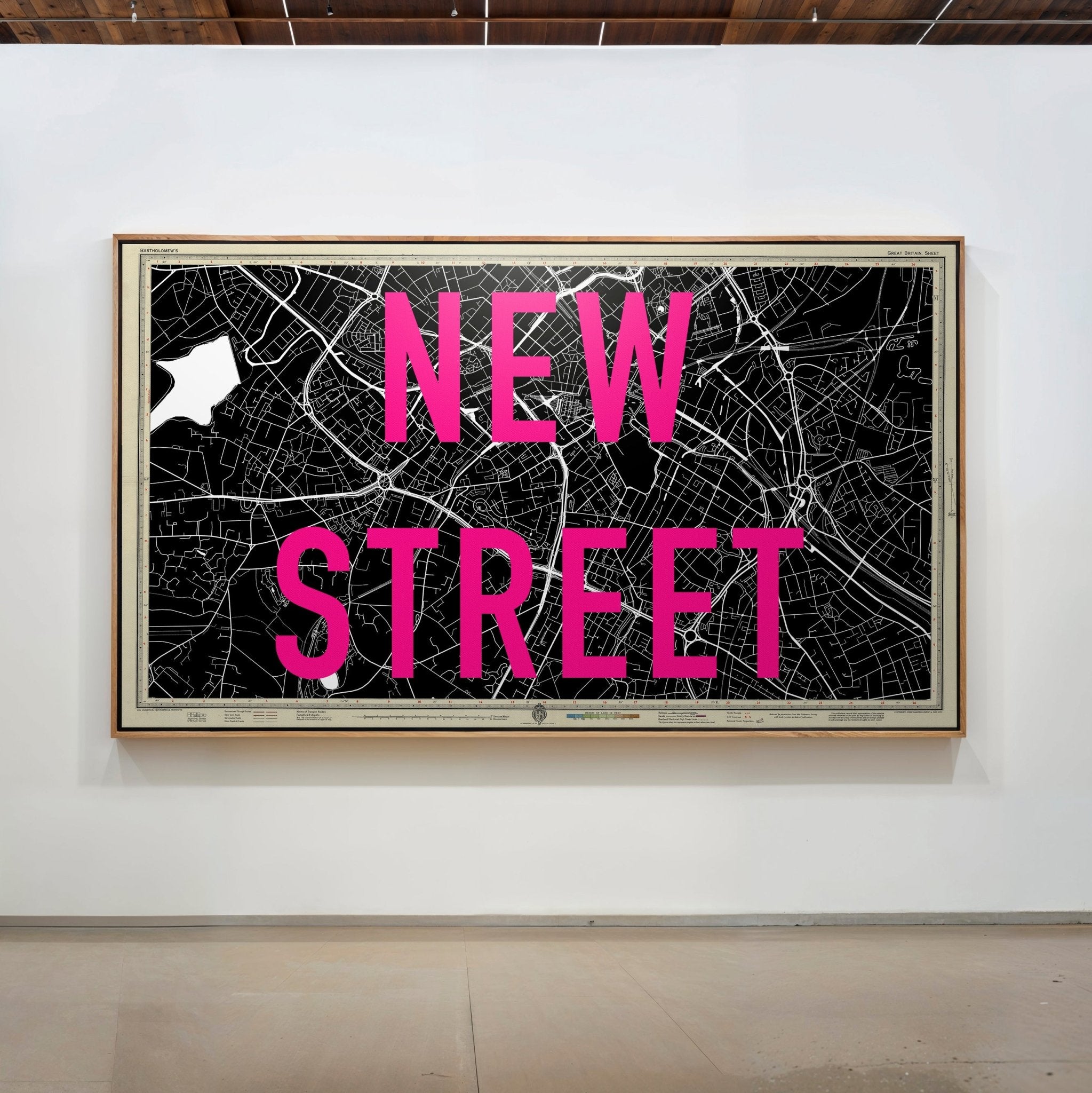 Personalised Retro Pop Art Street Name Map Print - Magic Posters