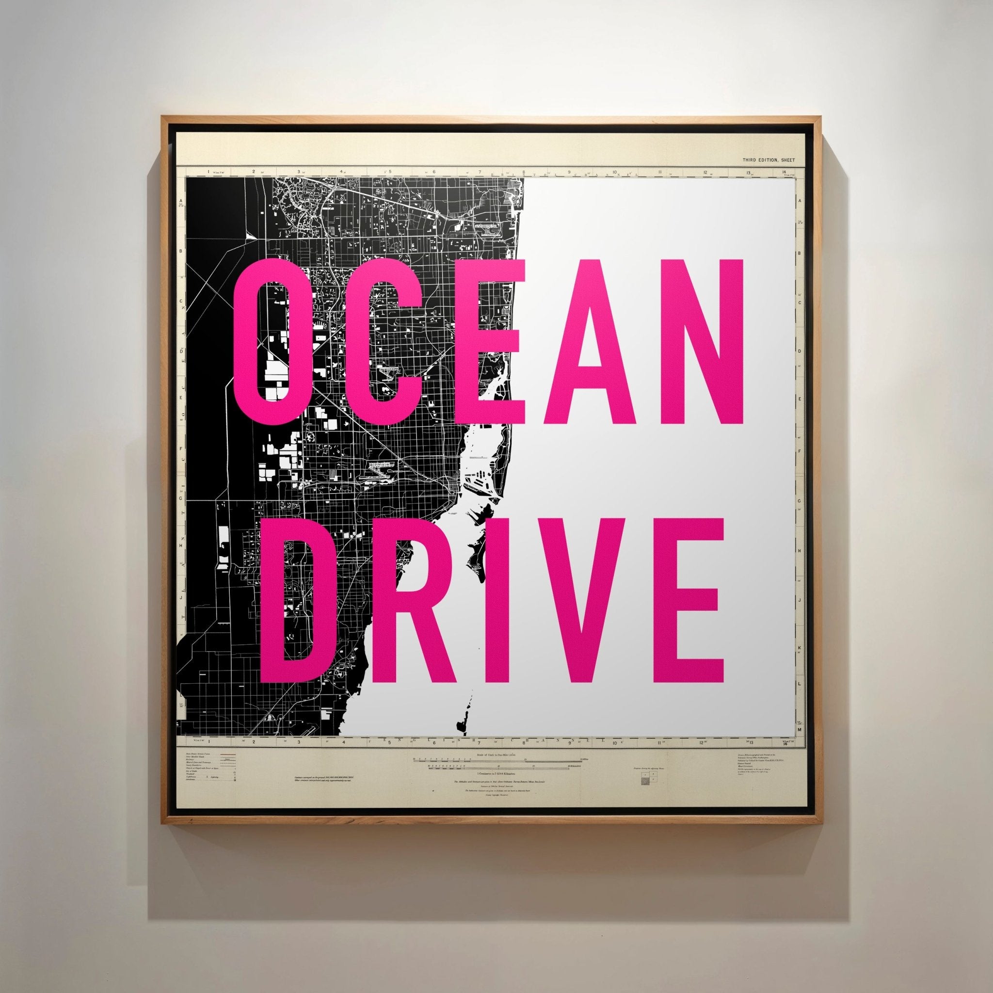 Personalised Retro Pop Art Street Name Map Print - Magic Posters