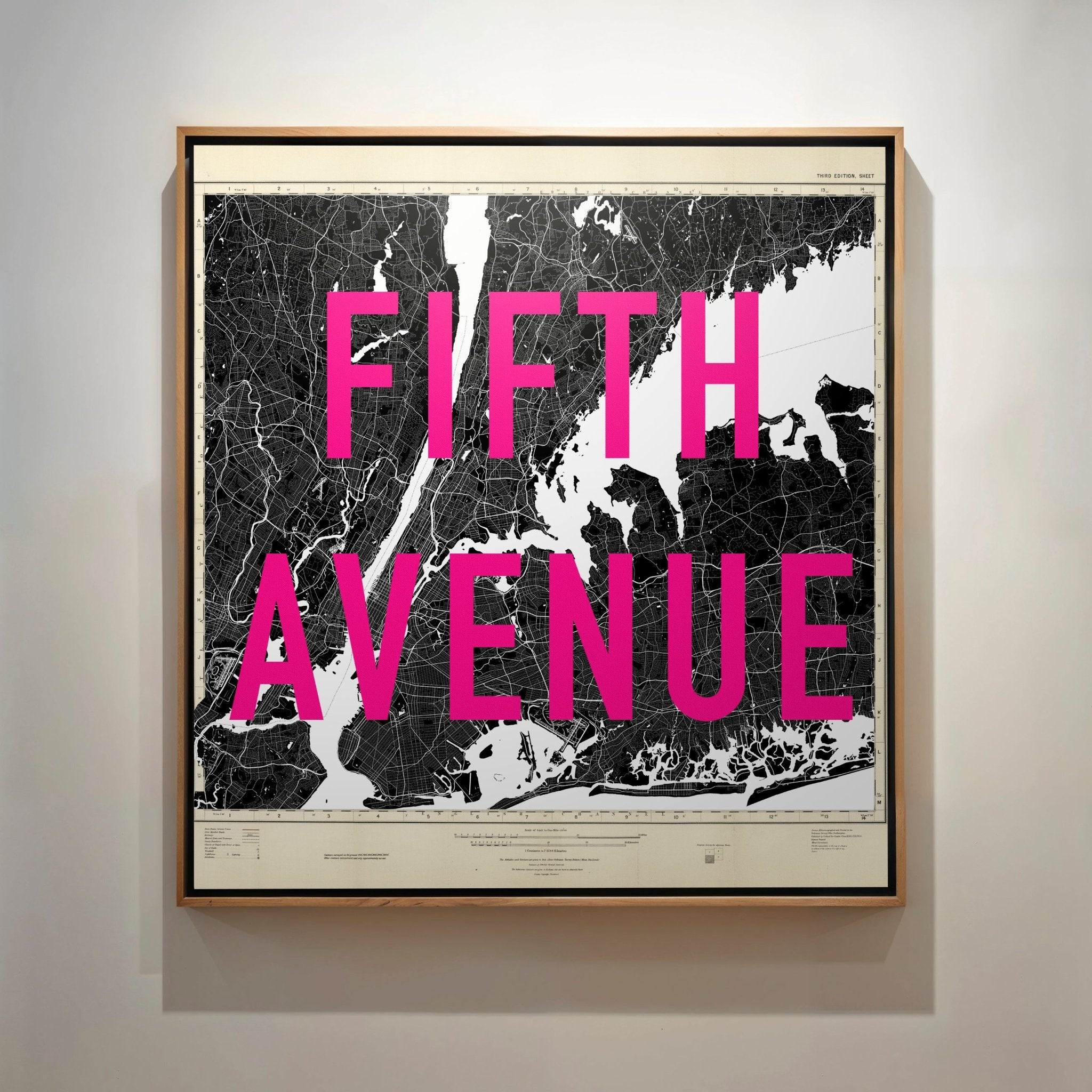 Personalised Retro Pop Art Street Name Map Print - Magic Posters