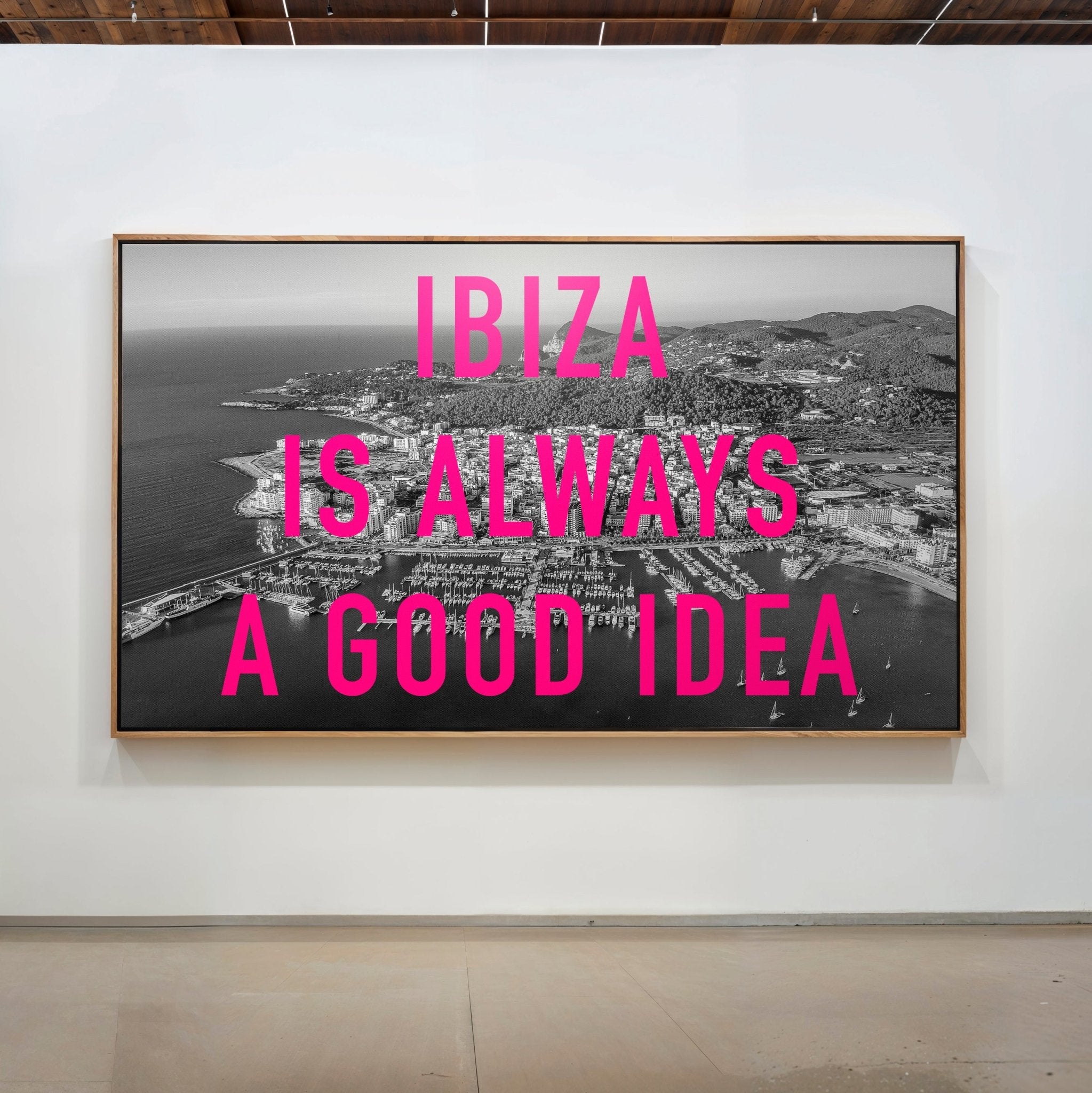 Personalised Retro Travel Photo Pop Art Print (Monochrome) - Magic Posters