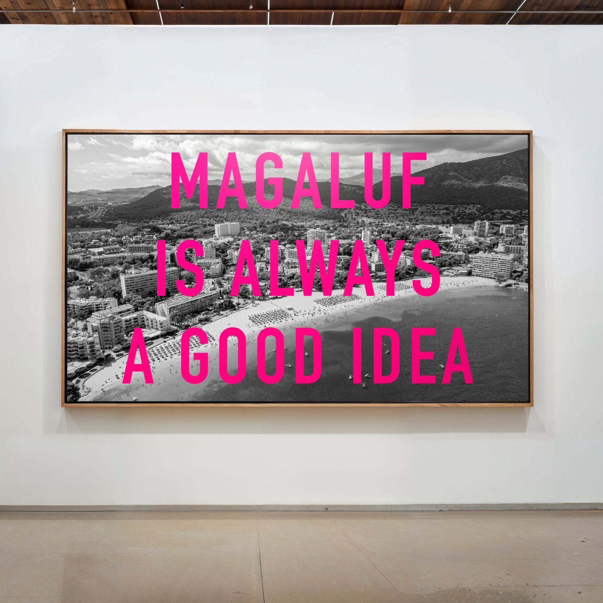 Personalised Retro Travel Photo Pop Art Print (Monochrome) - Magic Posters