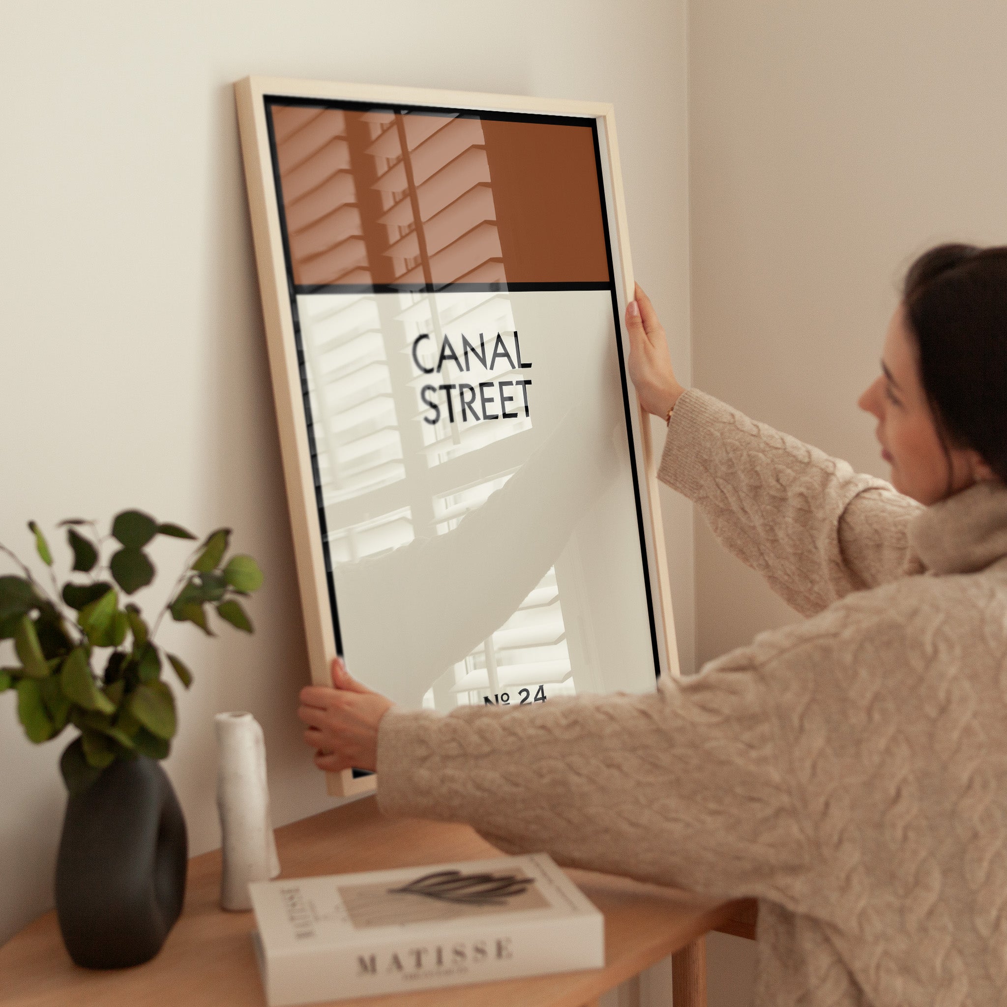 Personalised Street Name Spacer Framed Print (UK Only) New This Week! - Magic Posters