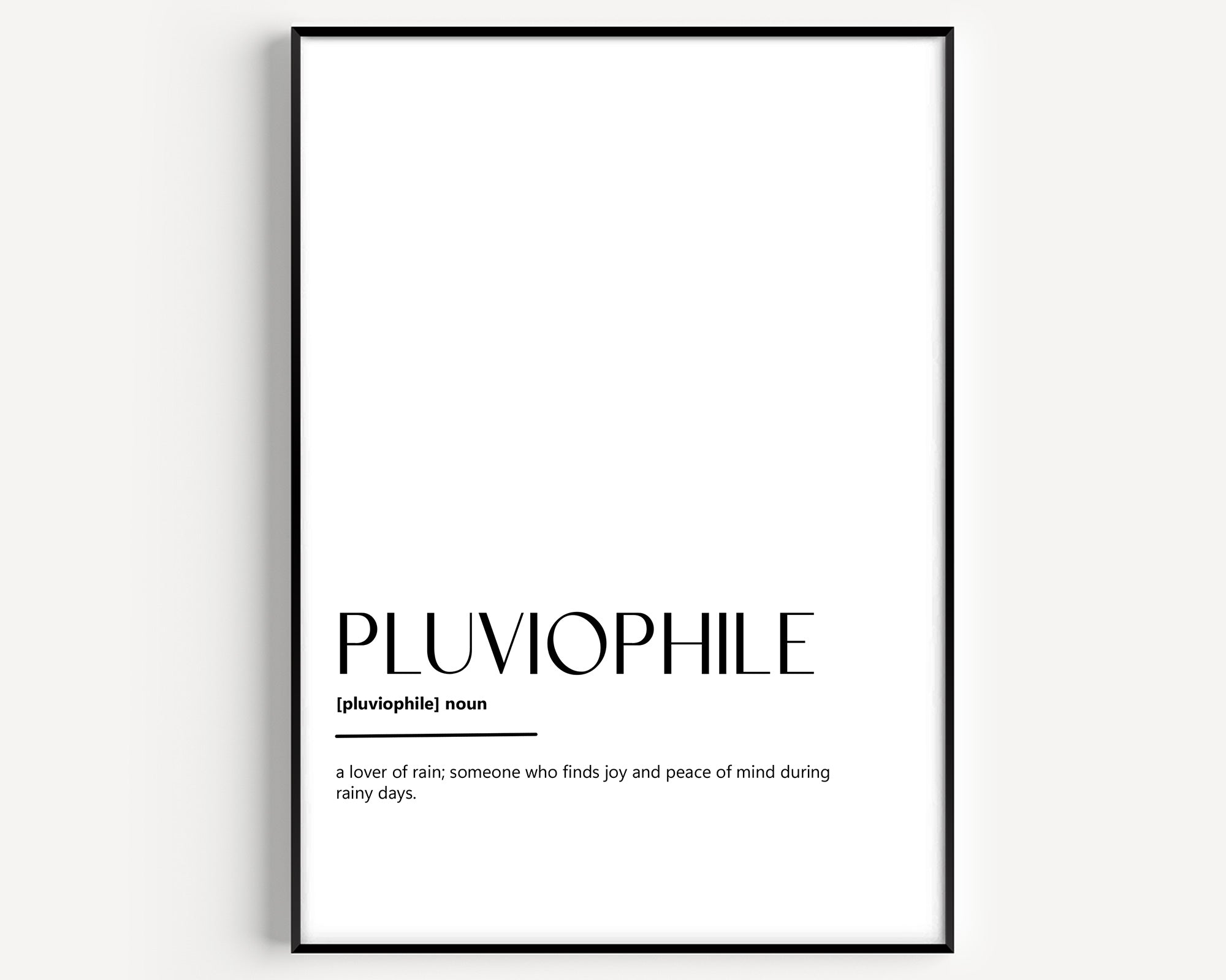 Pluviophile Definition Print - Magic Posters