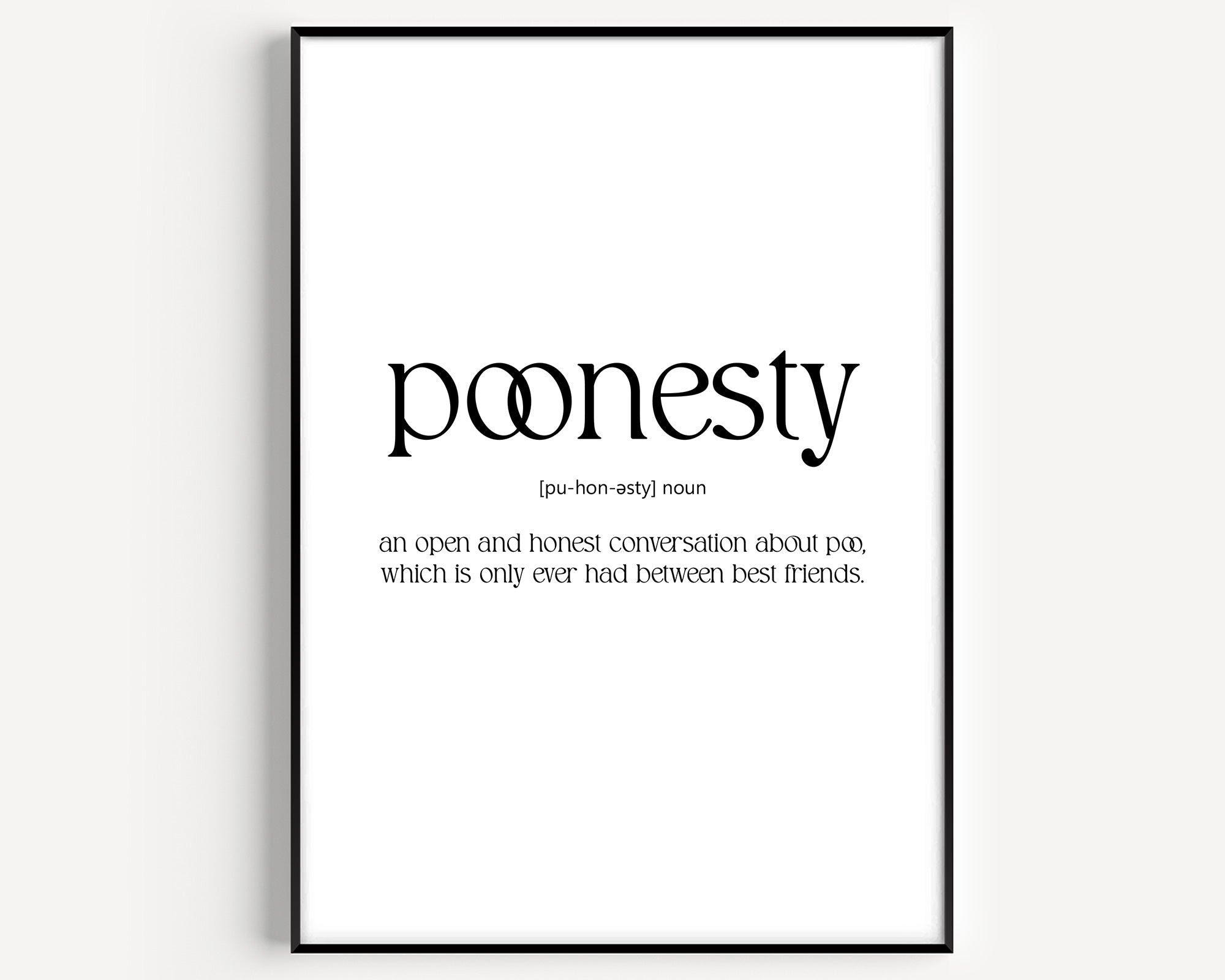 Poonesty Definition Print - Magic Posters