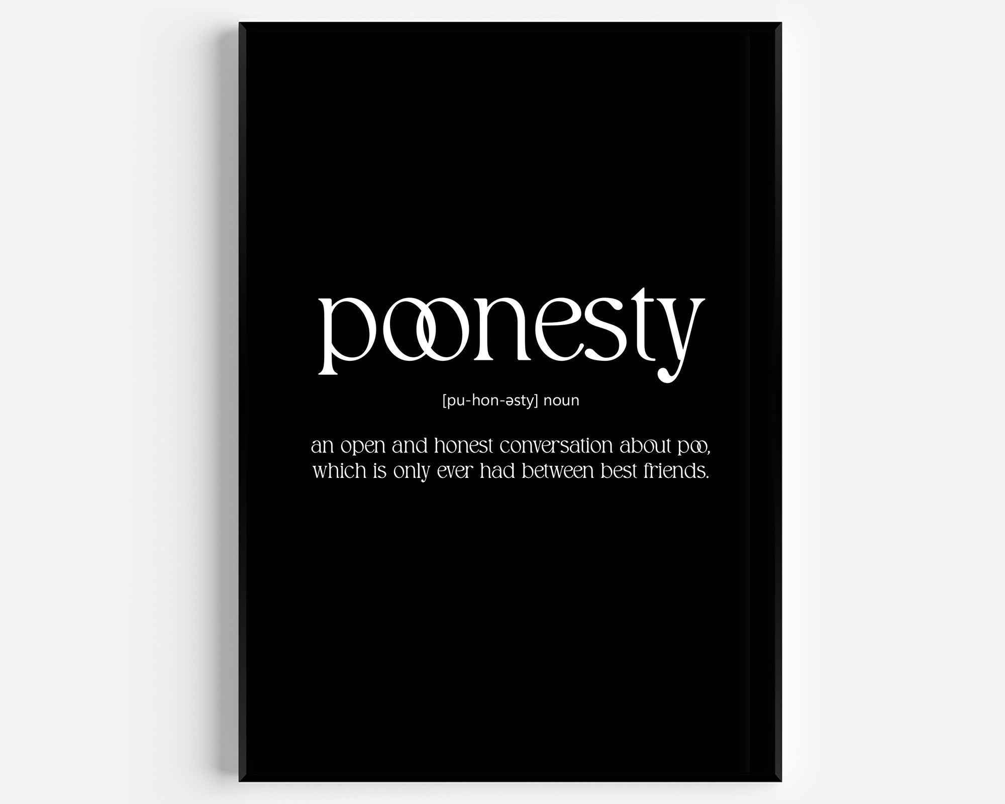 Poonesty Definition Print - Magic Posters