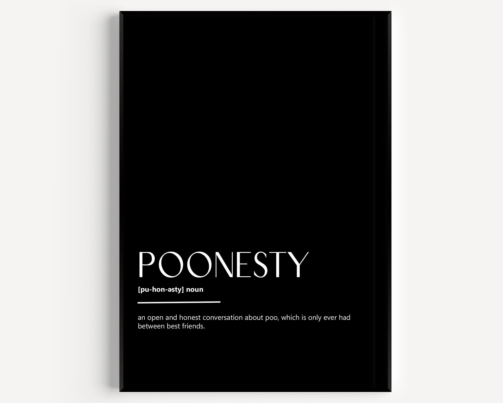 Poonesty Definition Print - Magic Posters