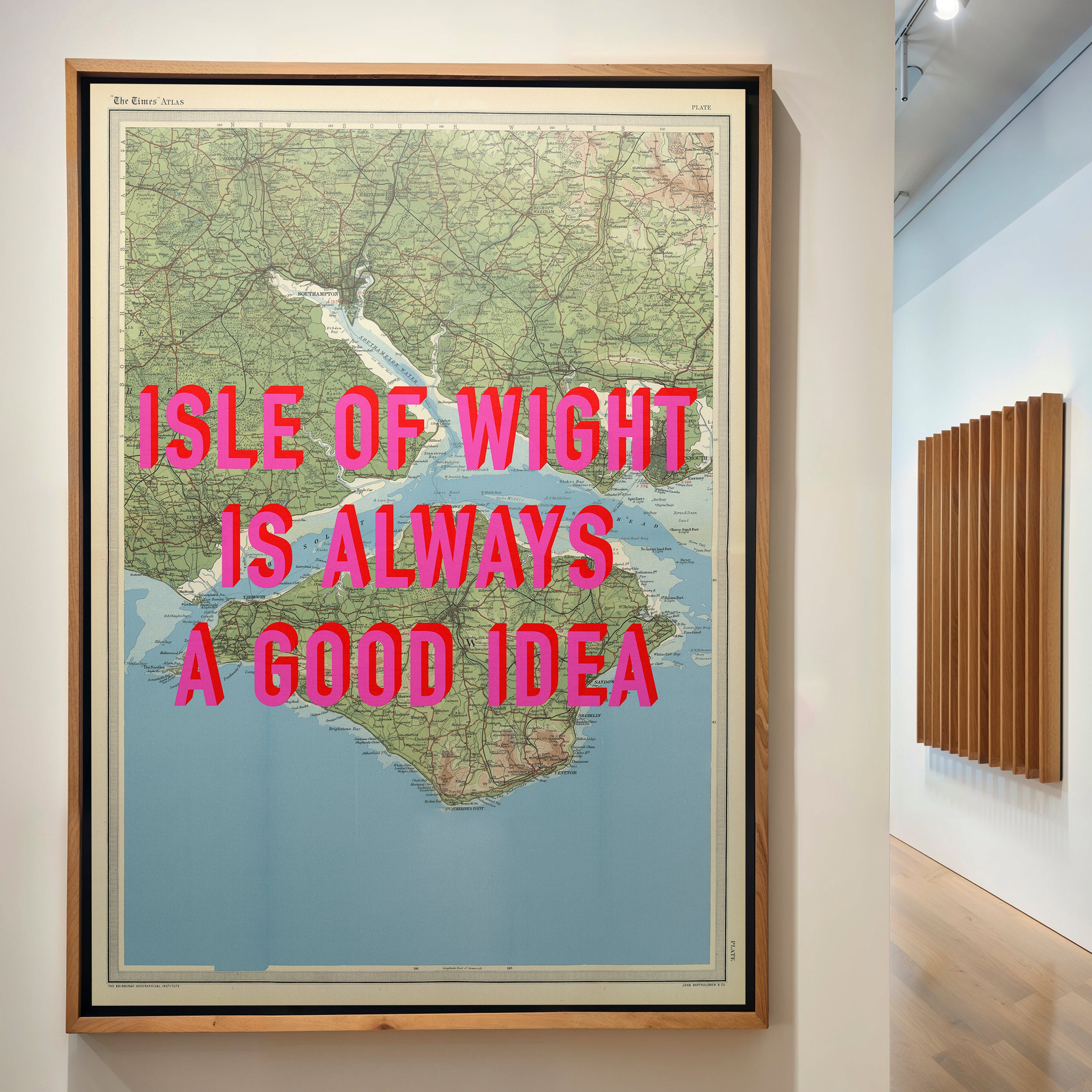 Isle Of Wight Retro Pop Art Map Print