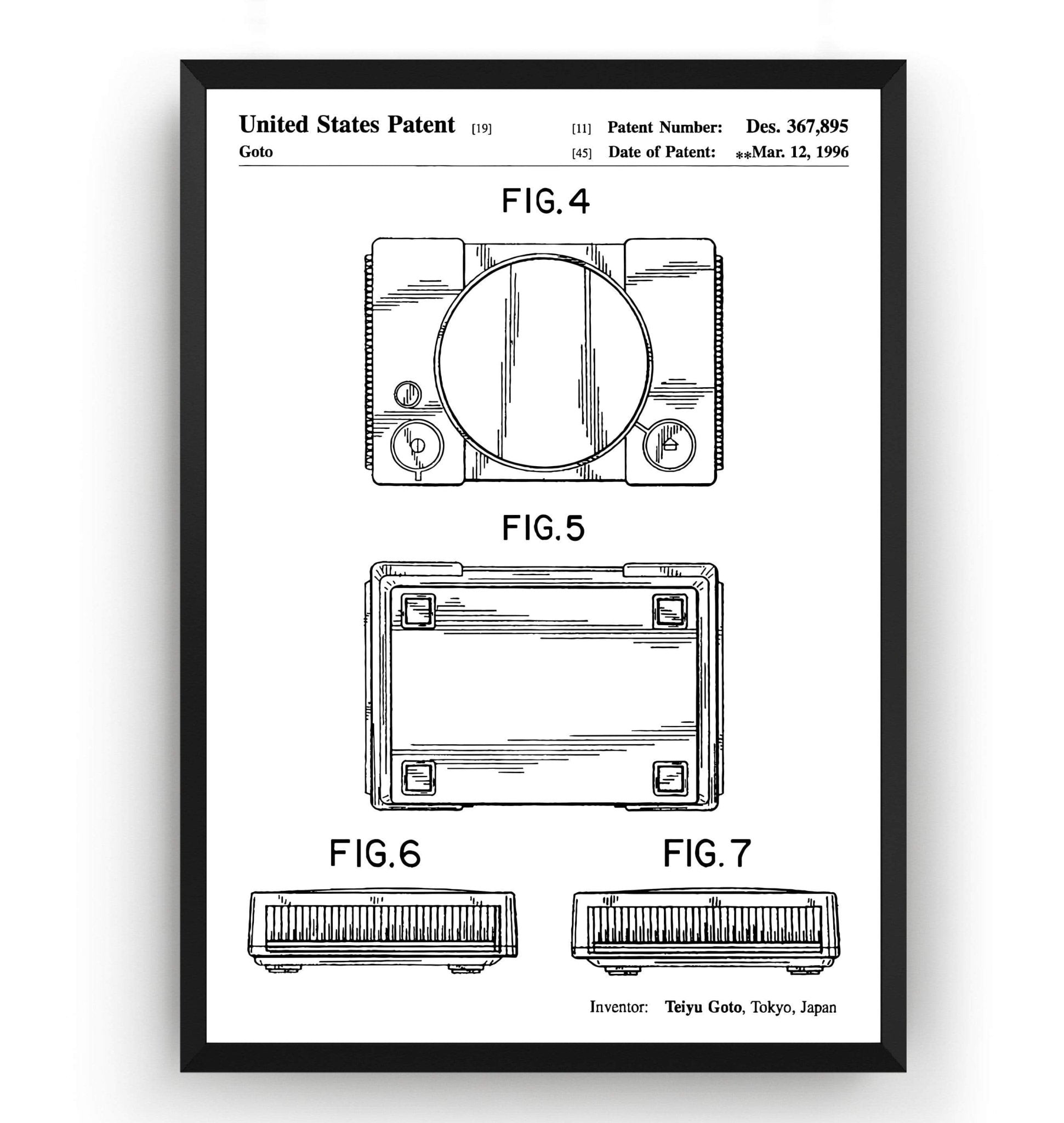 PS1 1996 Patent Print - Magic Posters