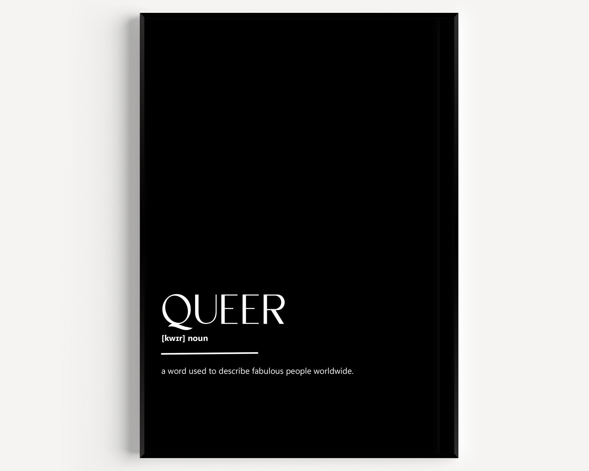 Queer Definition Print - Magic Posters