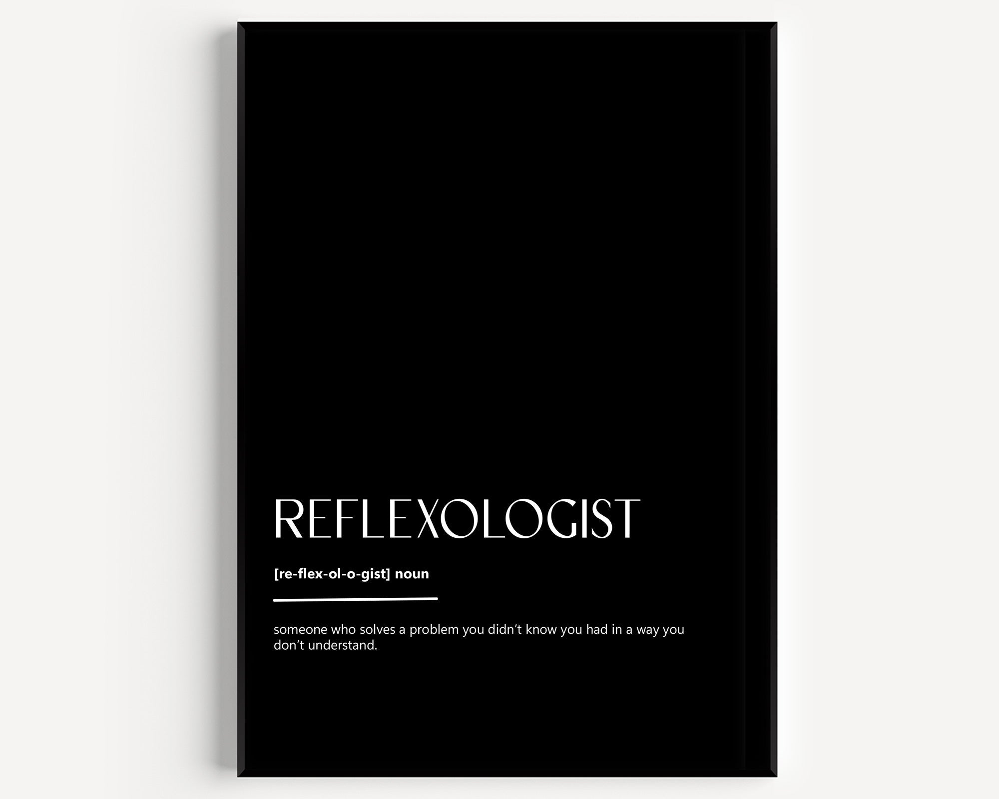 Reflexologist Definition Print - Magic Posters