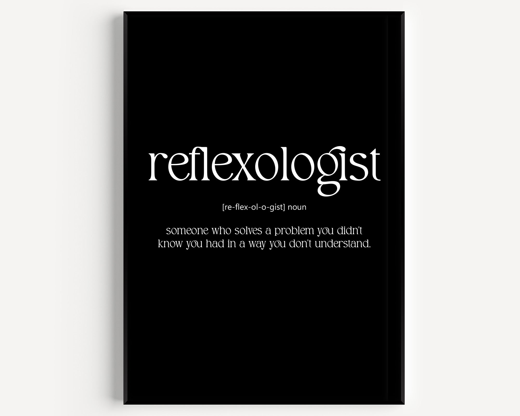 Reflexologist Definition Print - Magic Posters