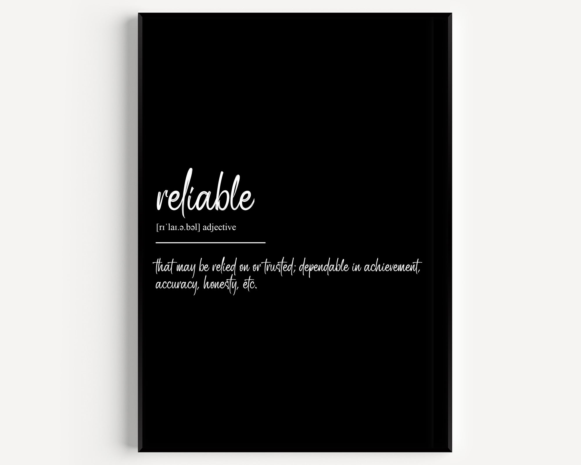 Reliable Definition Print V2 - Magic Posters