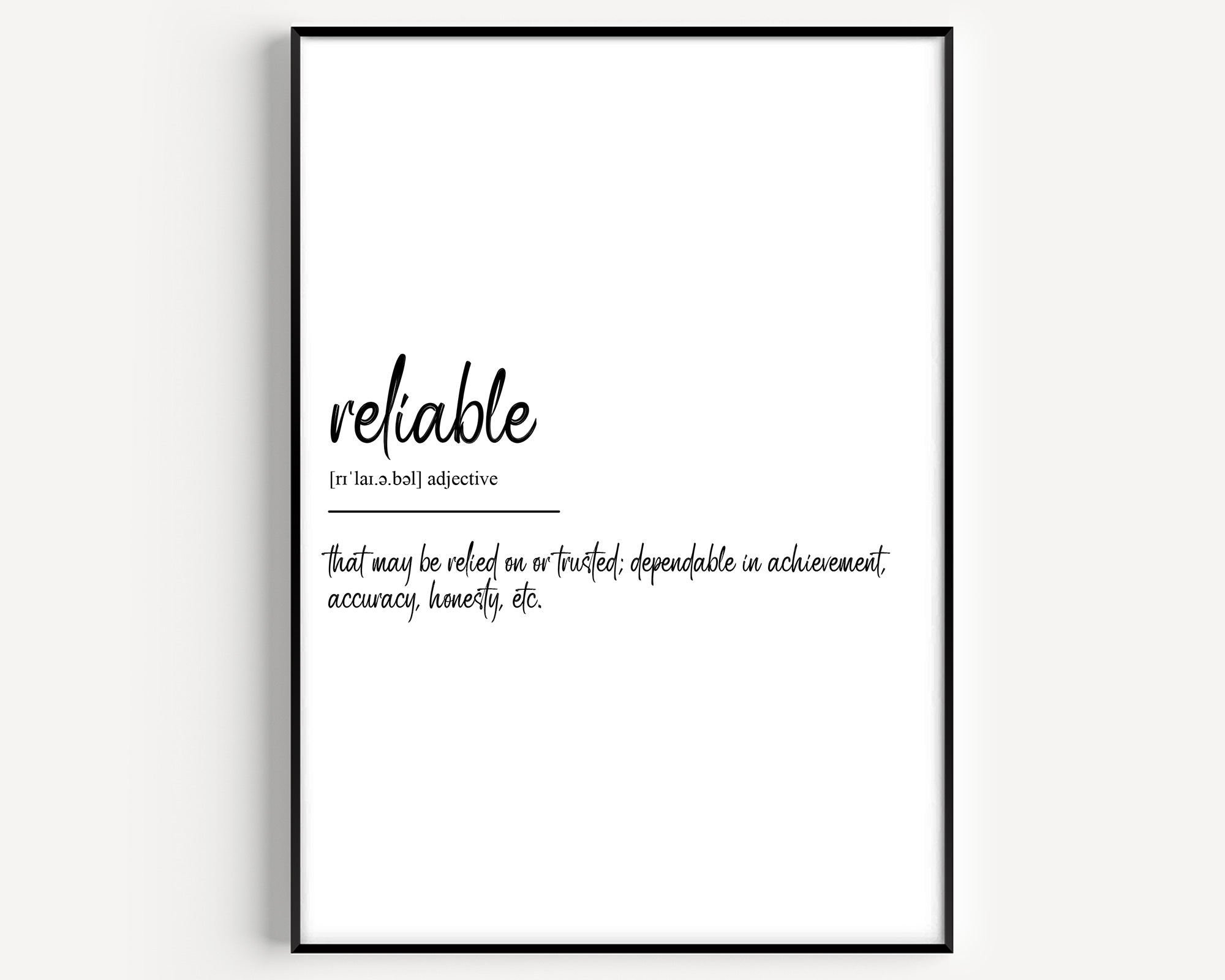 Reliable Definition Print V2 - Magic Posters