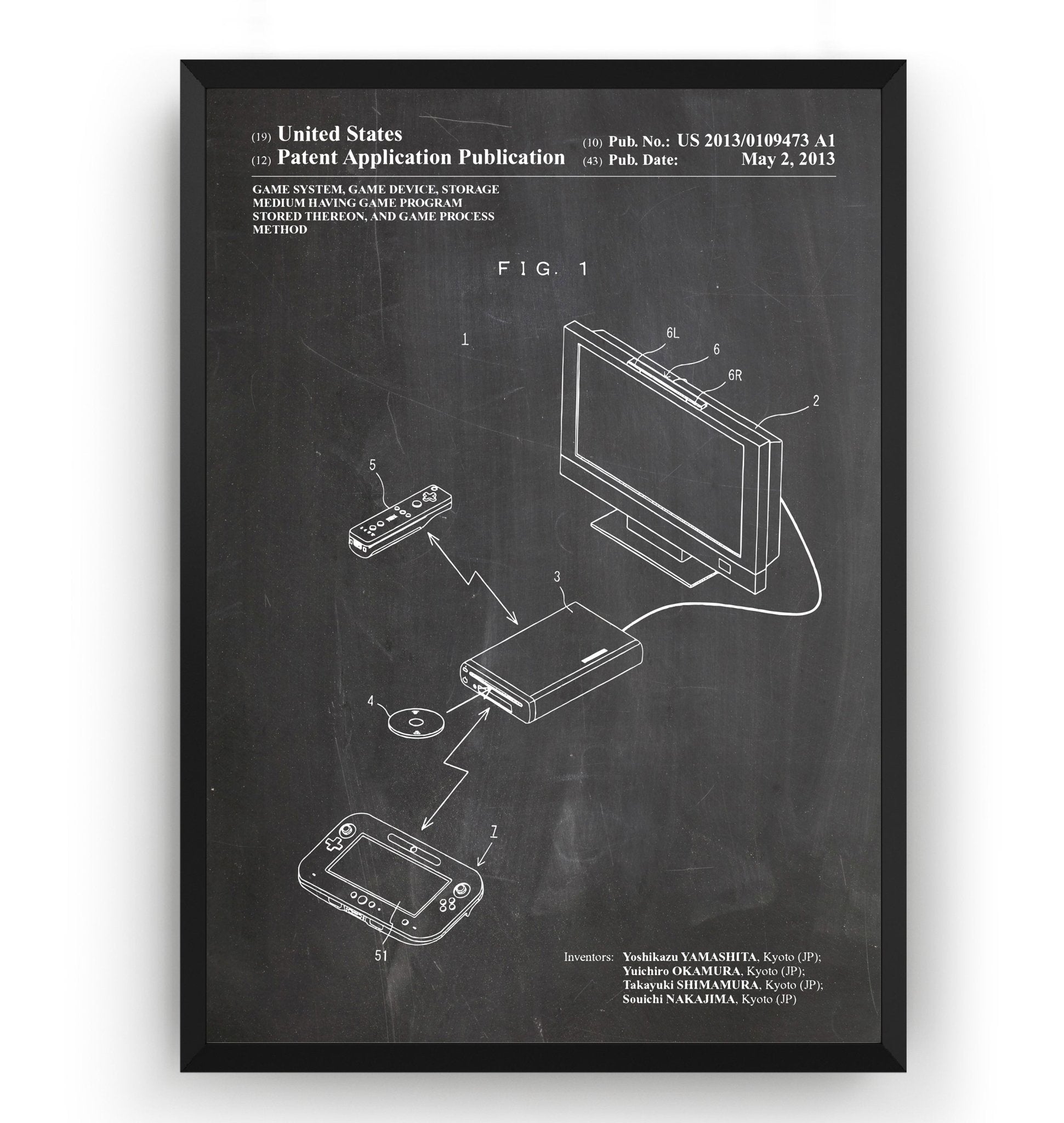 Retro Console 2013 Patent Print - Magic Posters