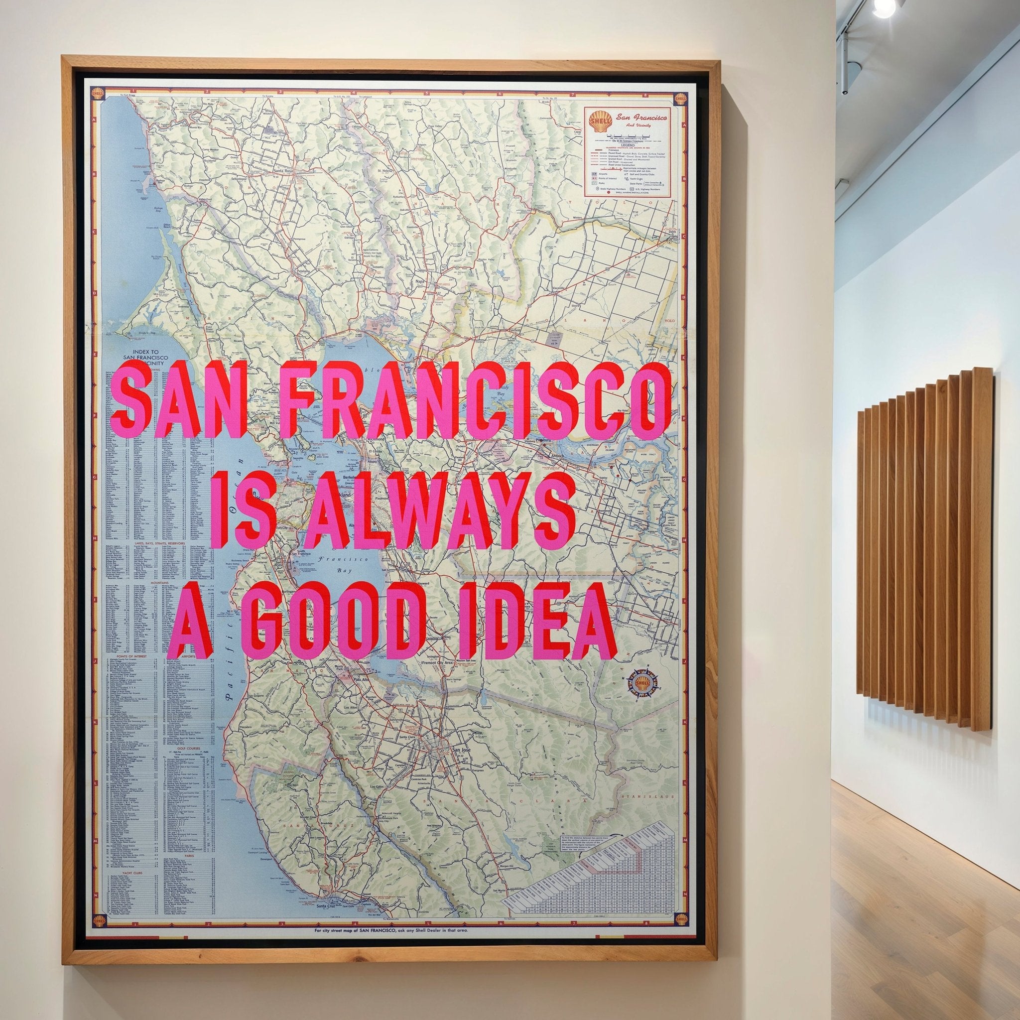 San Francisco Retro Pop Art Map Print (portrait) - Magic Posters