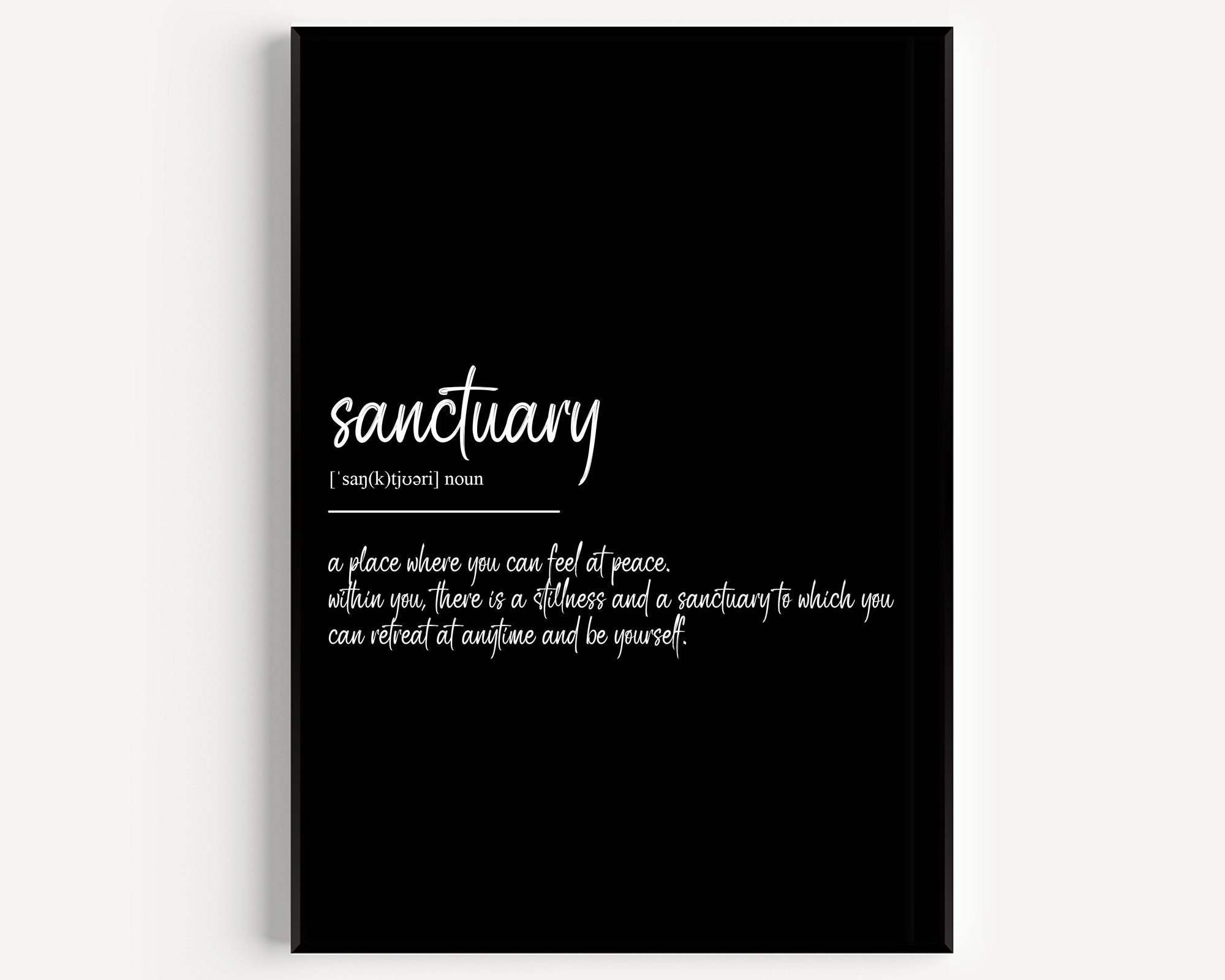 Sanctuary Definition Print - Magic Posters