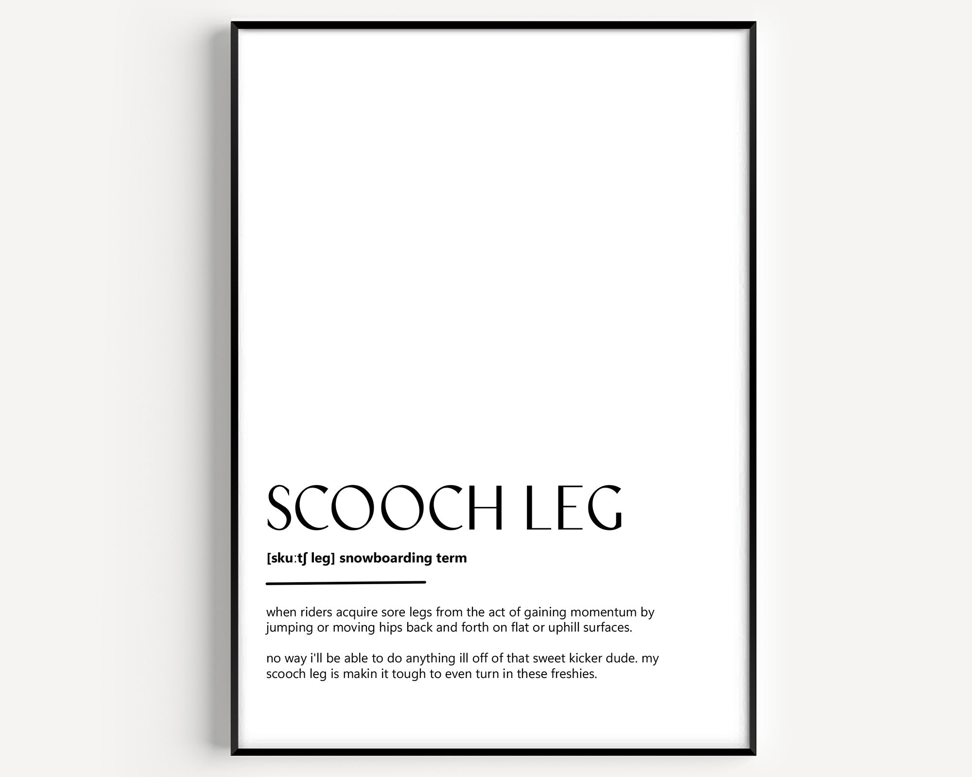 Scooch Leg Definition Print - Magic Posters